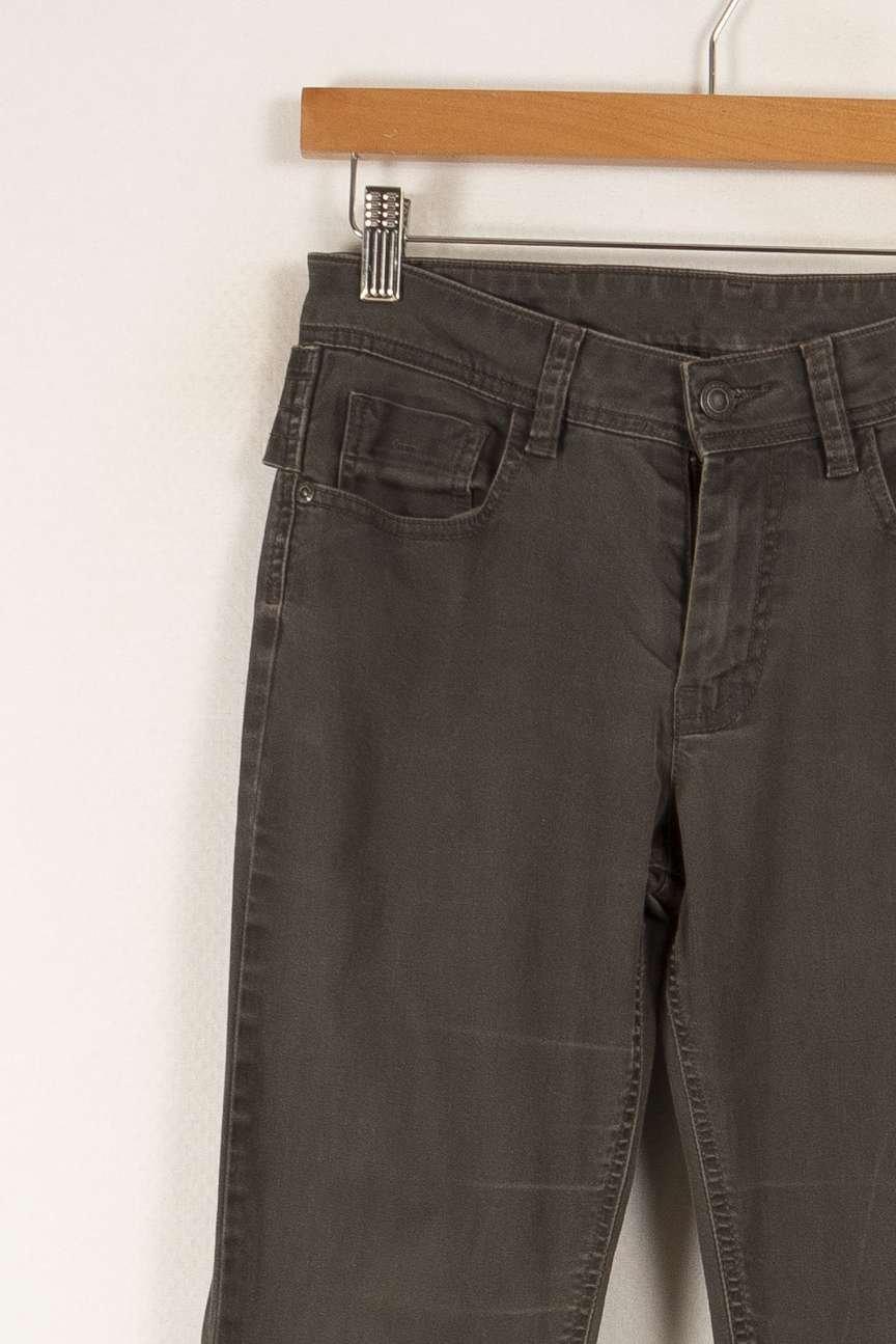 Cropped slim jeans with studs COMPTOIR DES COTONNIERS - Seconde main Grey