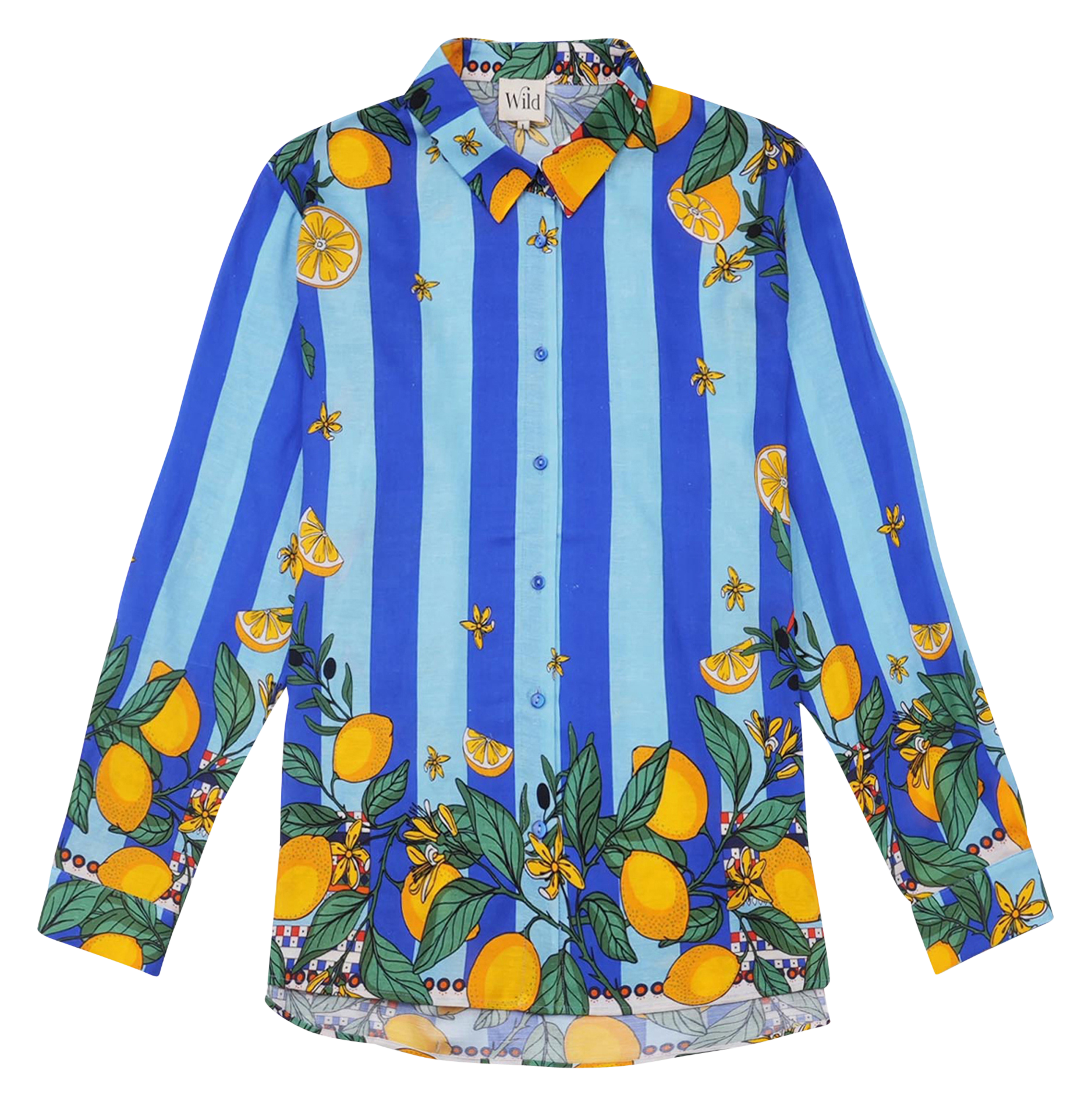 Chemise col classique WILD Blue