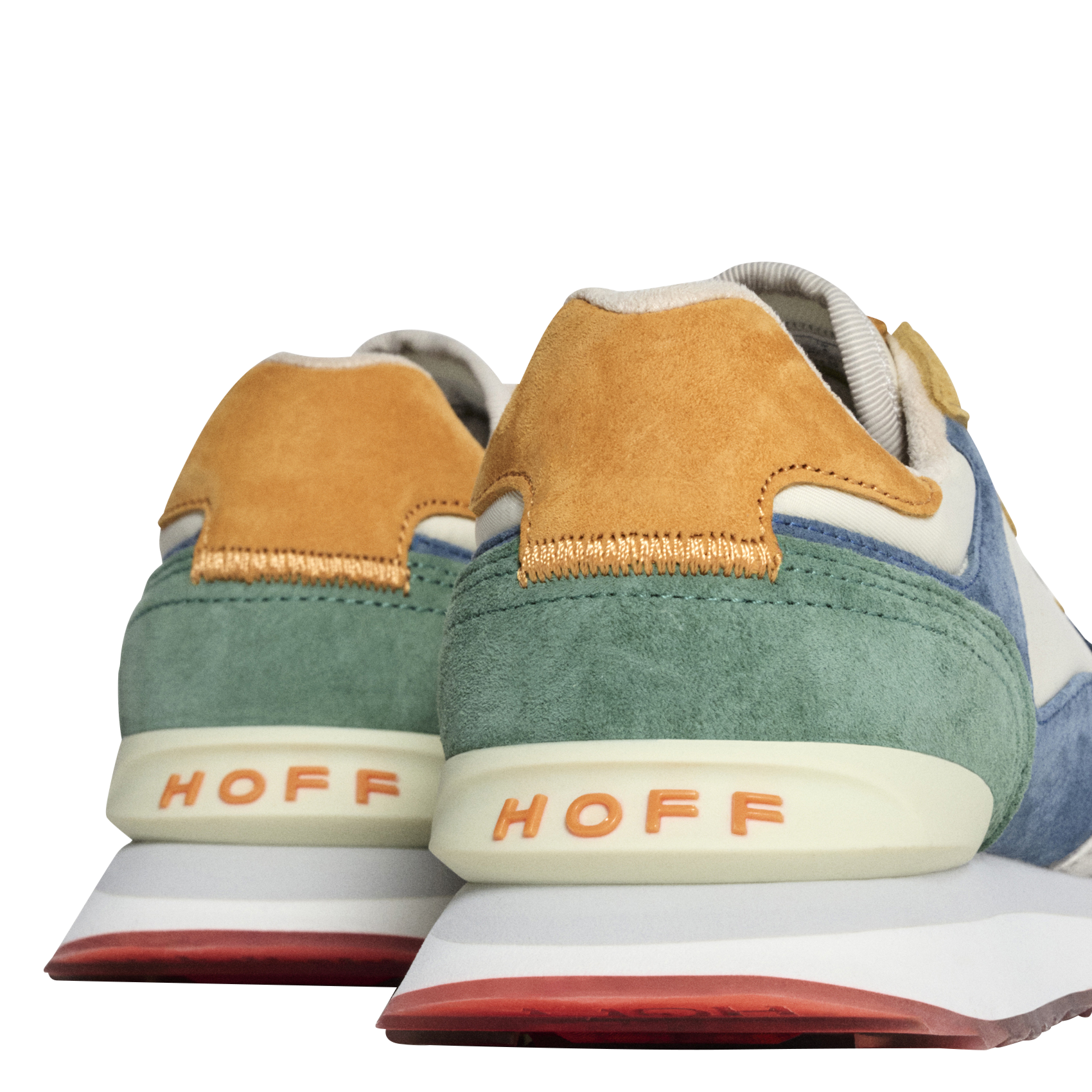 Baskets basses à lacets en cuir mélangé HOFF Bleu