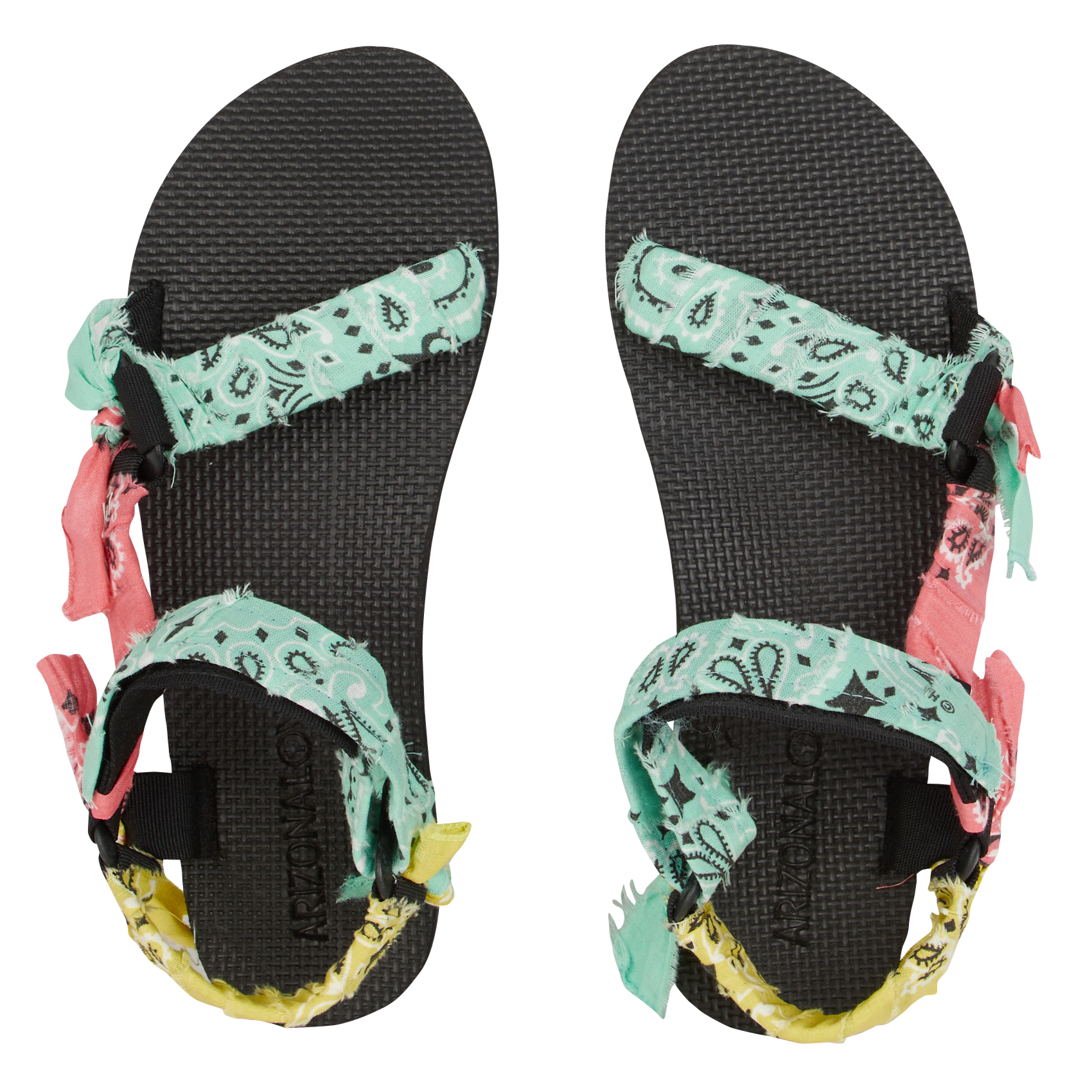 Sandales plates à scratch ARIZONA LOVE Multicolore