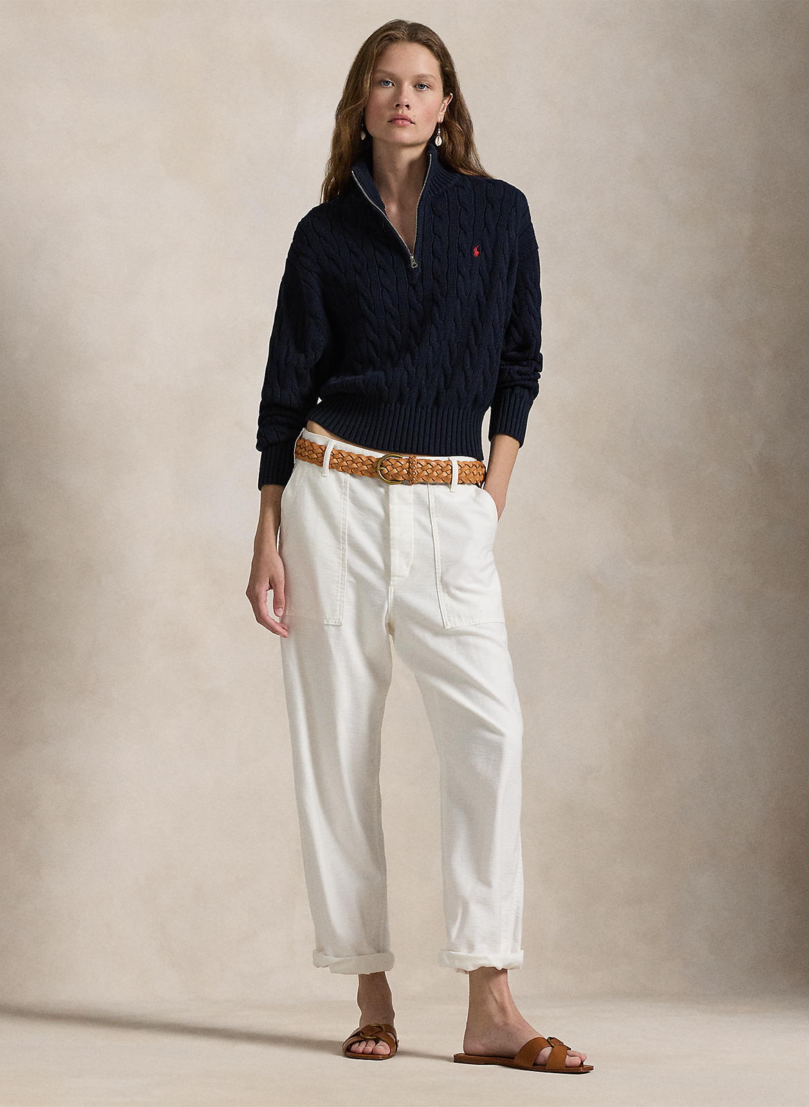 Straight cotton sweater POLO RALPH LAUREN Blue