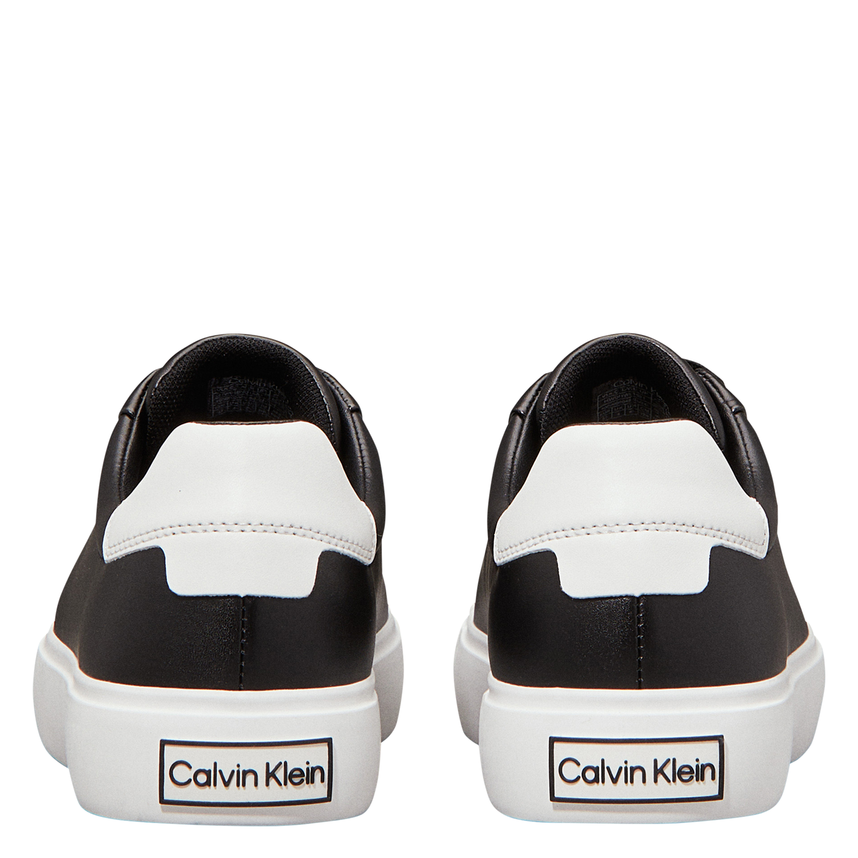 Baskets basses en cuir CALVIN KLEIN Noir