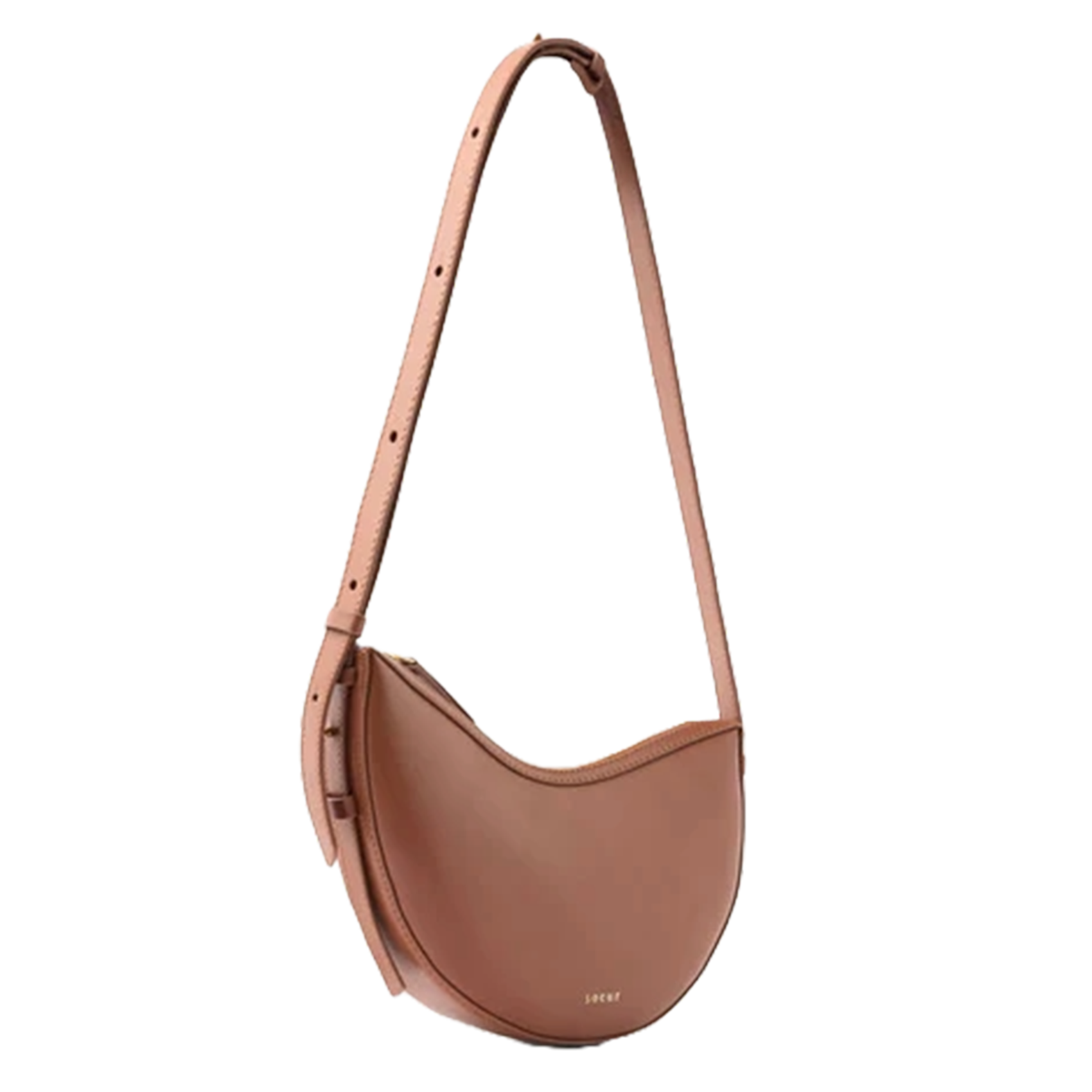 A-line leather skirt SOEUR Beige