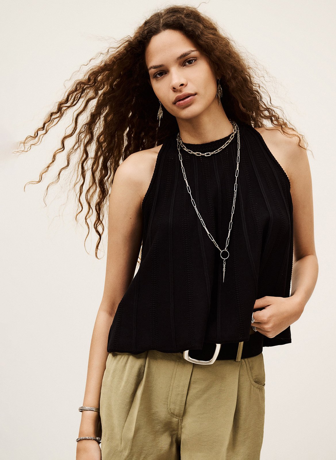 Top oversize en maille ajourée BA&SH