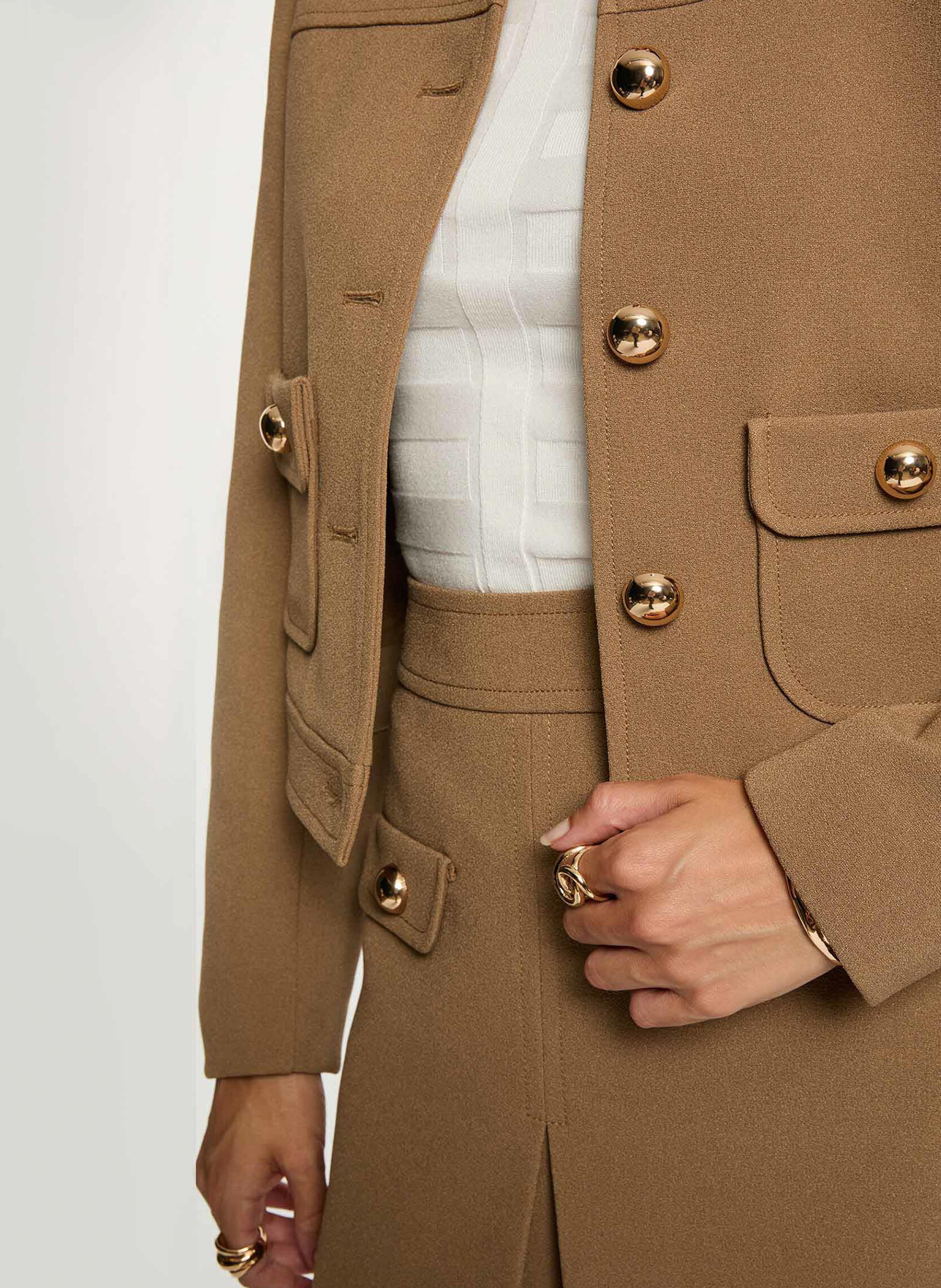 Veste col classique MORGAN Beige