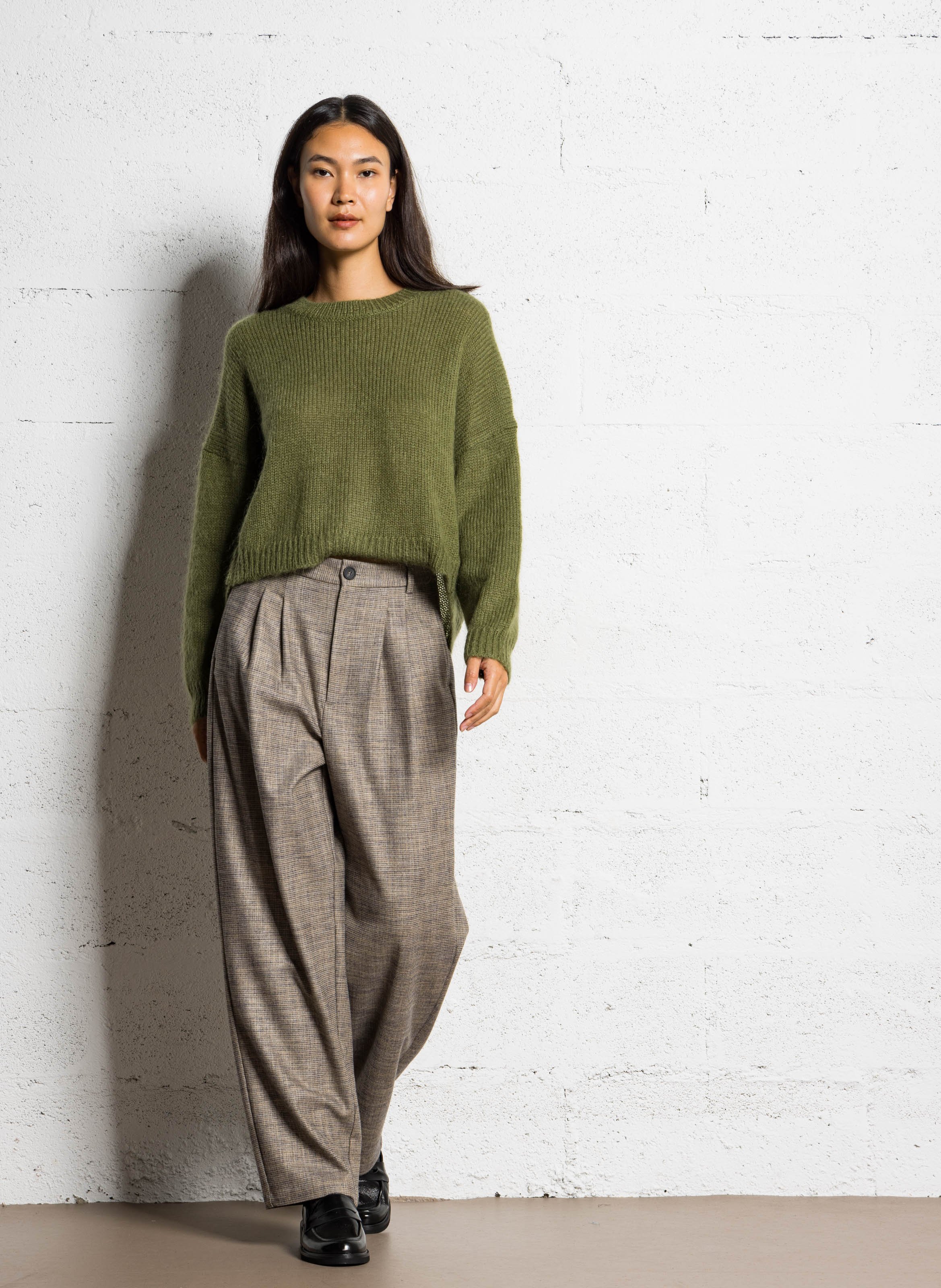 Norton printed straight trousers BELLA JONES Brown