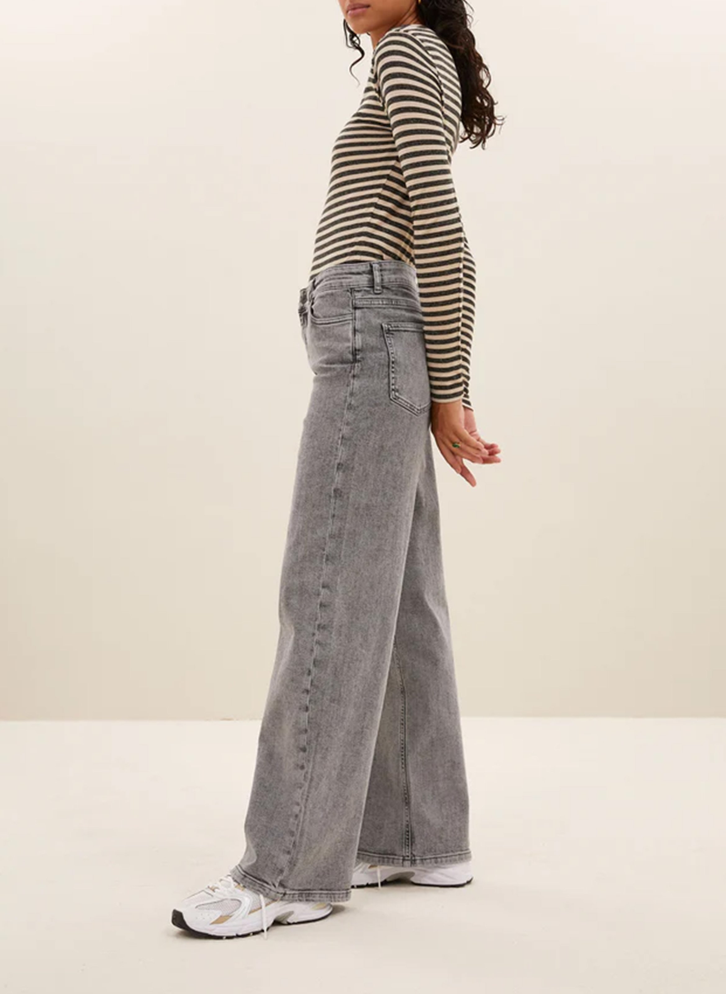 Tee-shirt ajusté à rayures BY BAR Noir