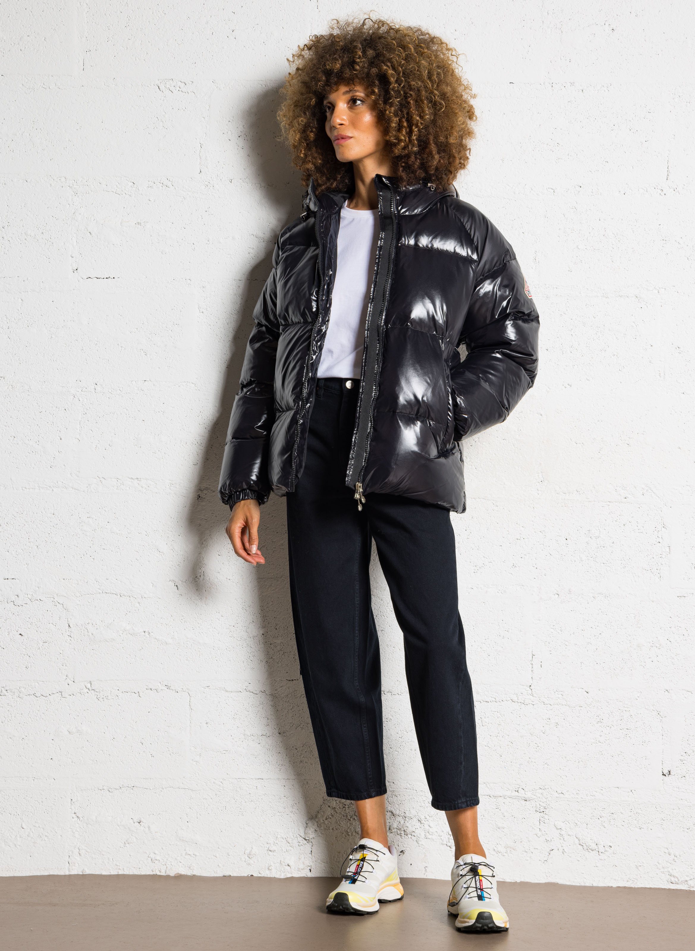 Winterjas met capuchon PYRENEX Zwart