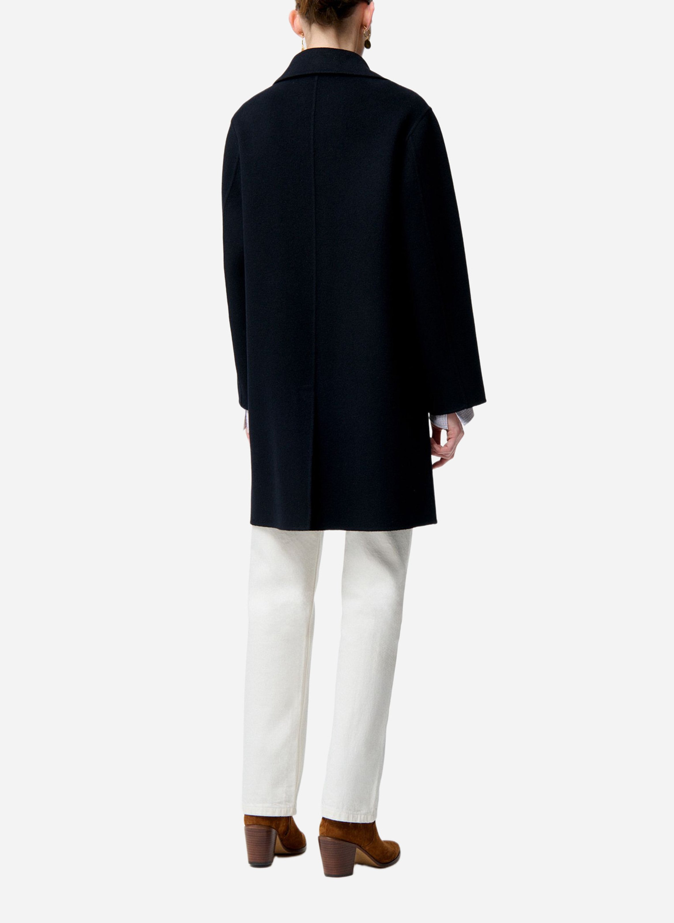 Jas met klassieke kraag - wolblend VANESSA BRUNO Blauw