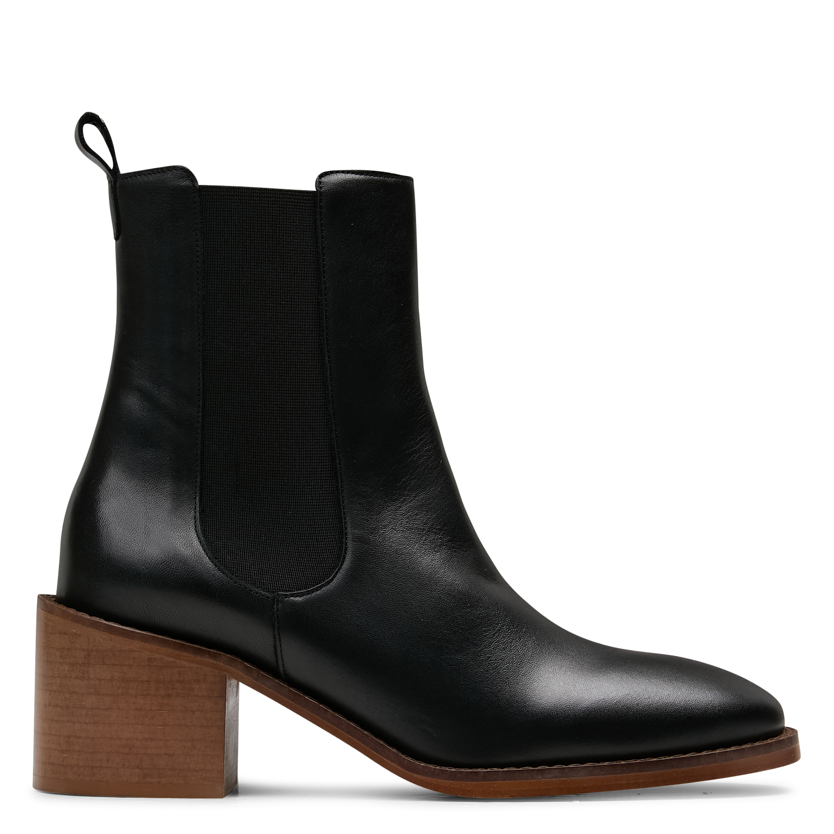 Bottines à enfiler en cuir lisse MAISON 123