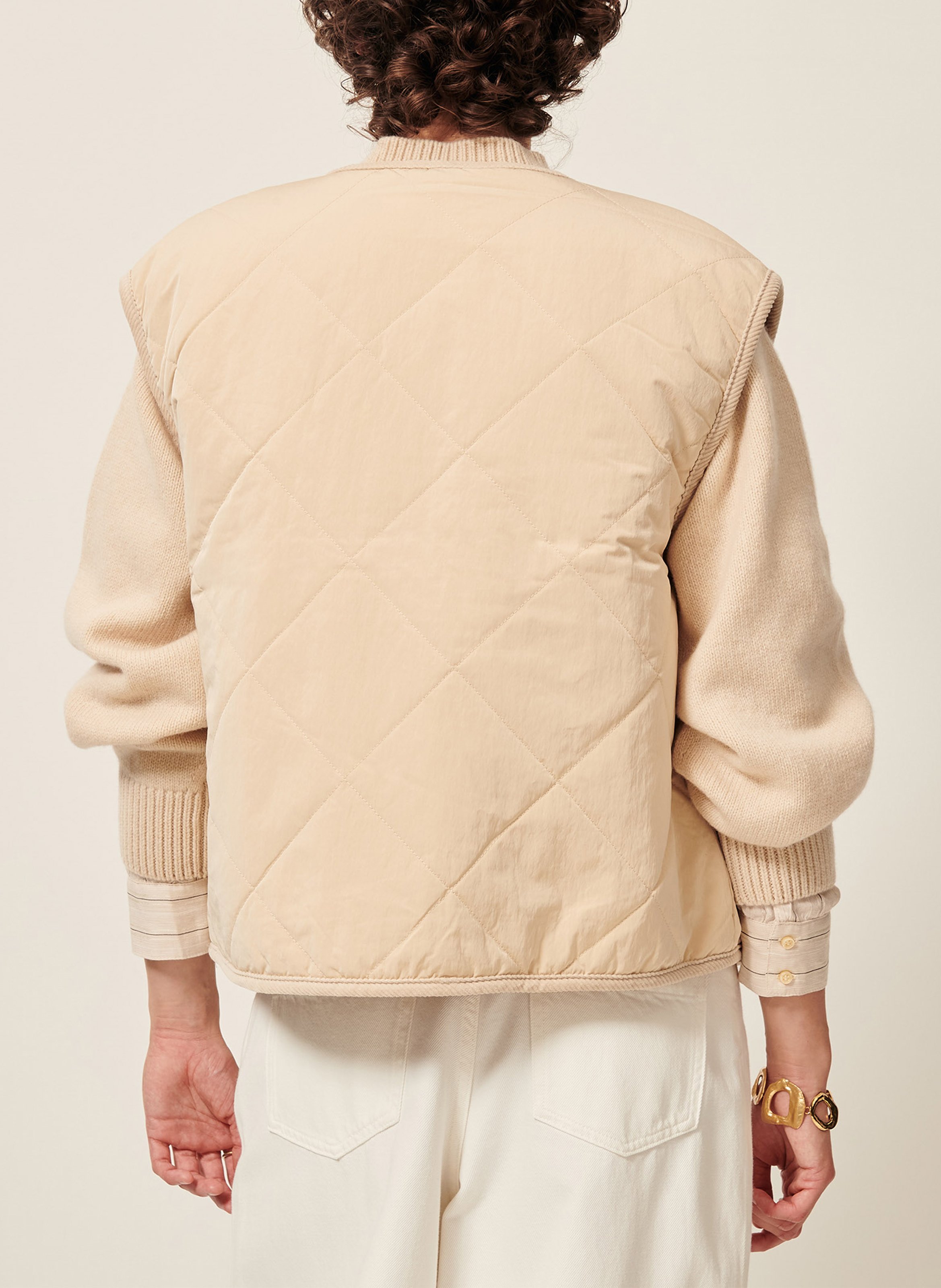 Veste droite réversible SESSUN Beige
