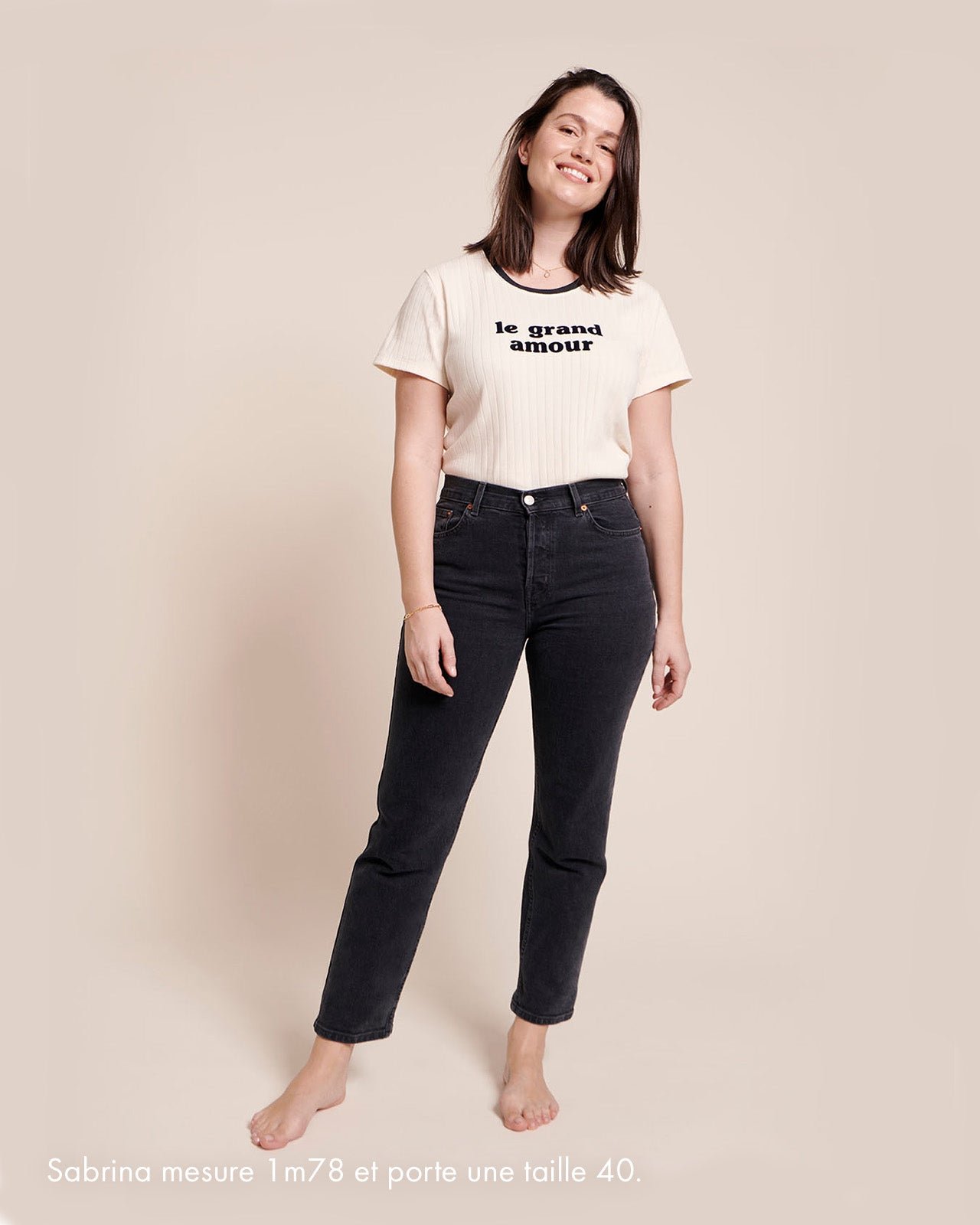 The black straight-leg jeans EMOI EMOI Black