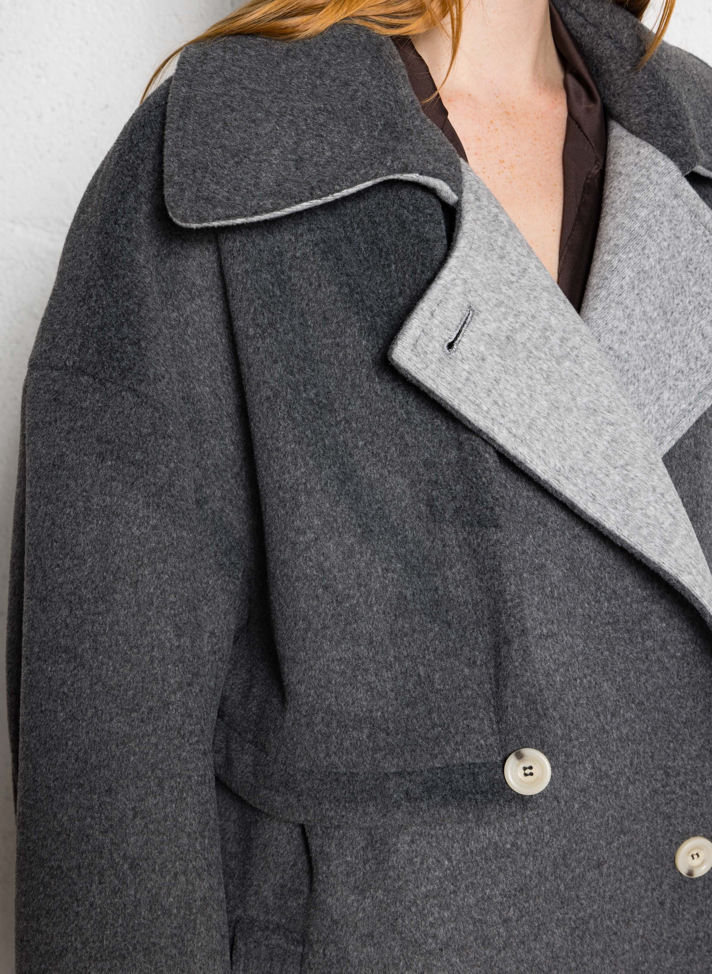 Manteau col classique  IMPERIAL Gris