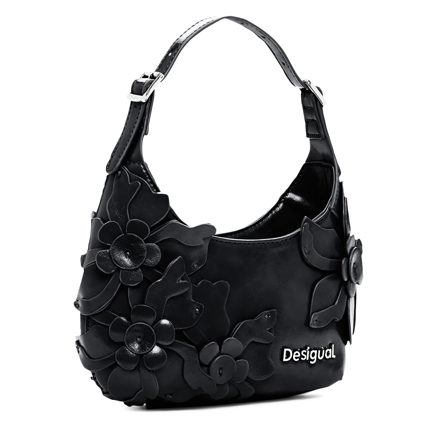 Sac porté épaule effet cuir DESIGUAL Noir
