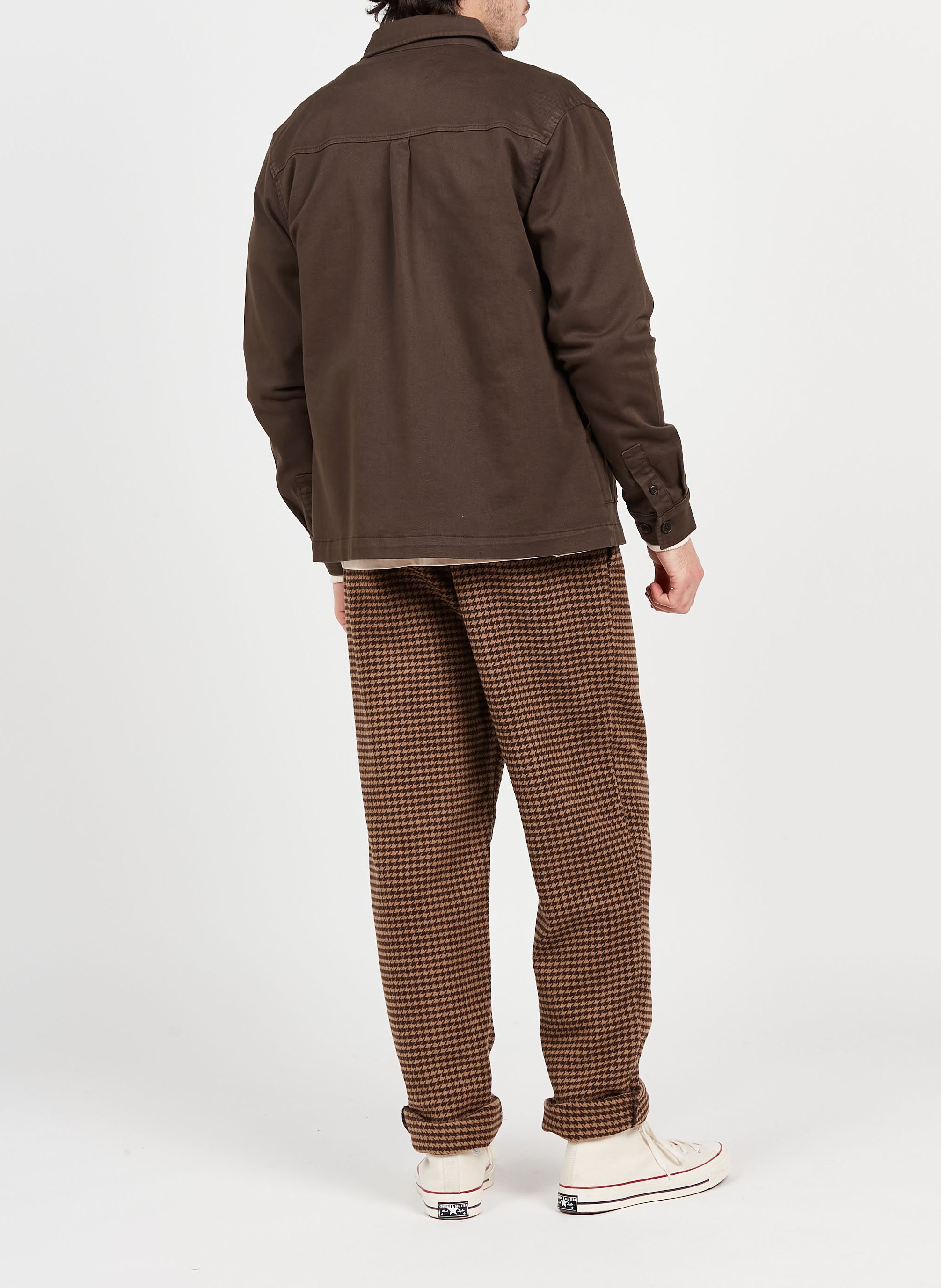 Veste col classique en coton mélangé  LES DEUX Marron