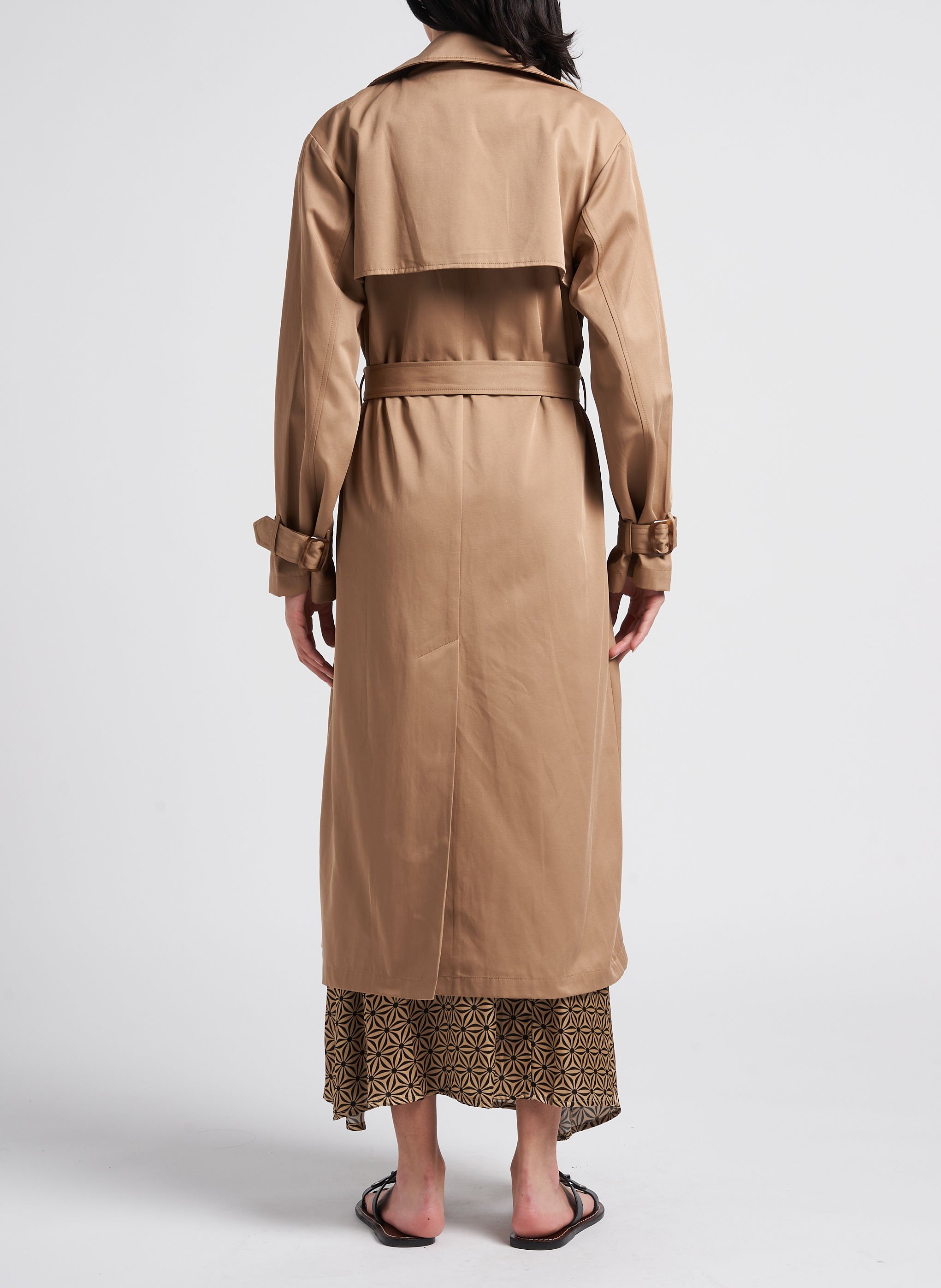 Rechte trenchcoat | katoenblend LA PETITE ETOILE Beige