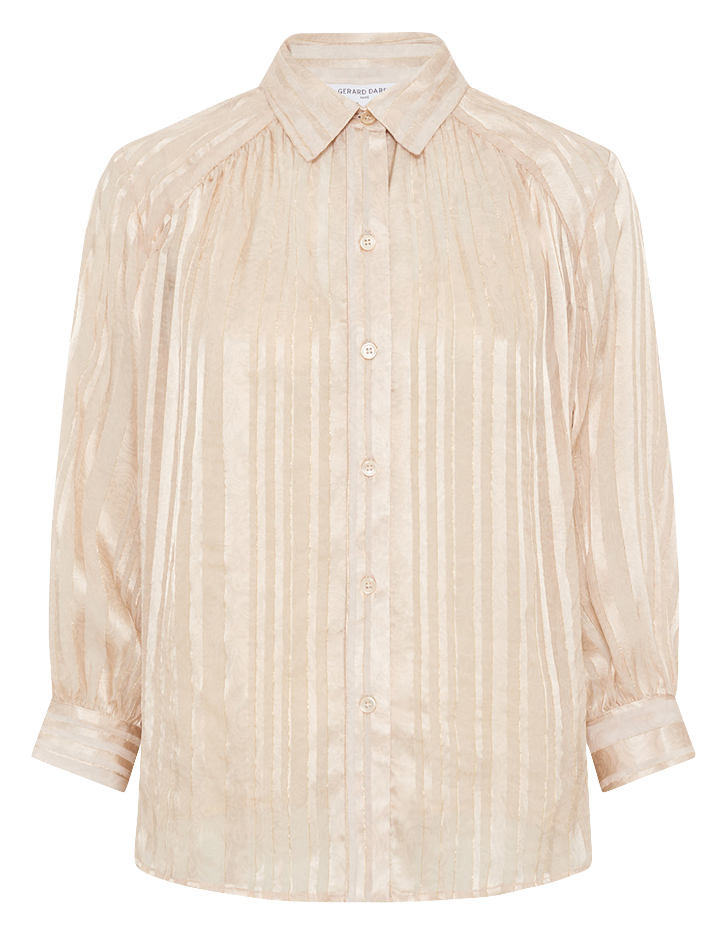 Straight Fluid Striped Shirt GERARD DAREL Beige