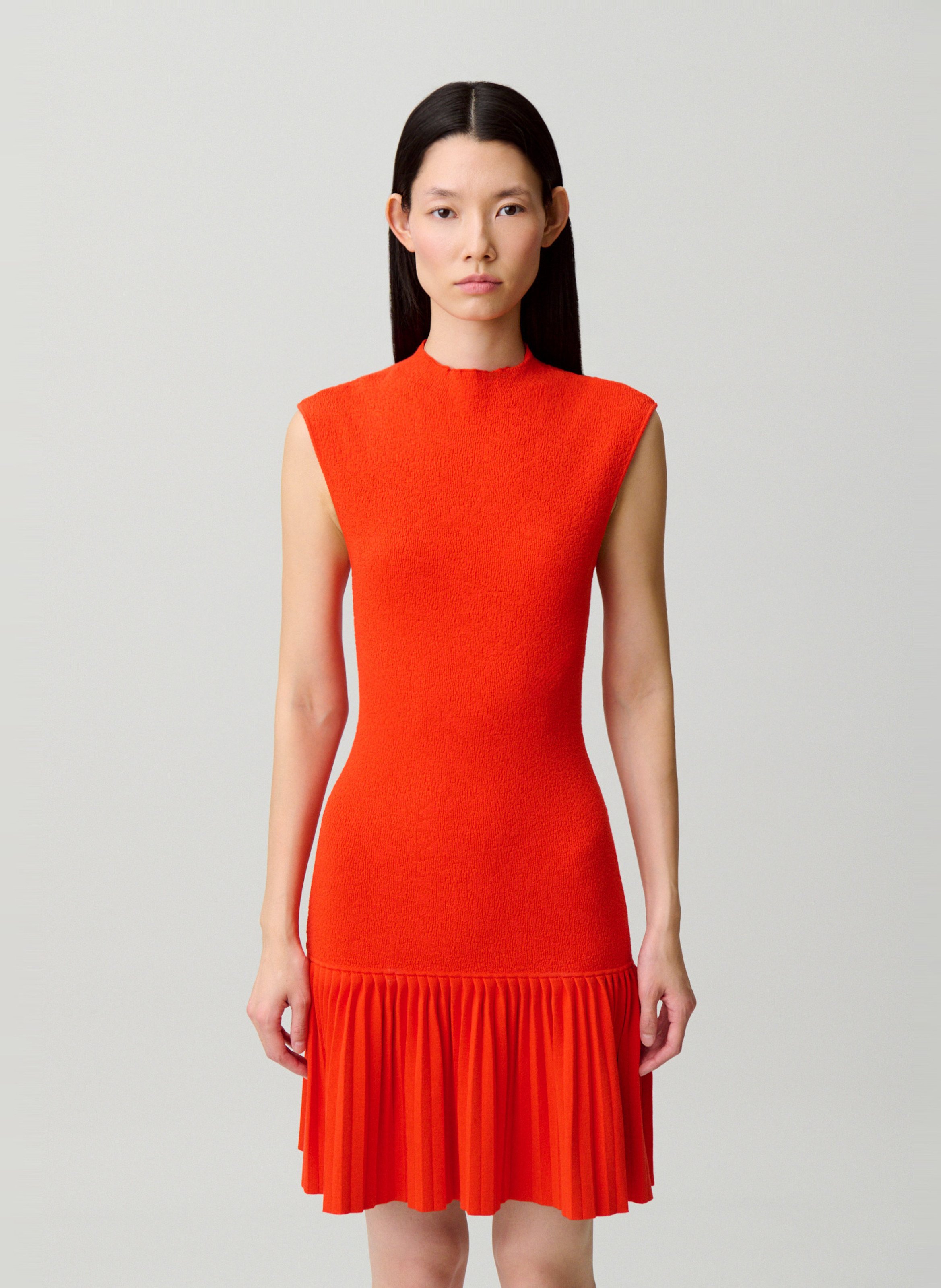 Robe courte ajustée sans manches CLAUDIE PIERLOT Orange