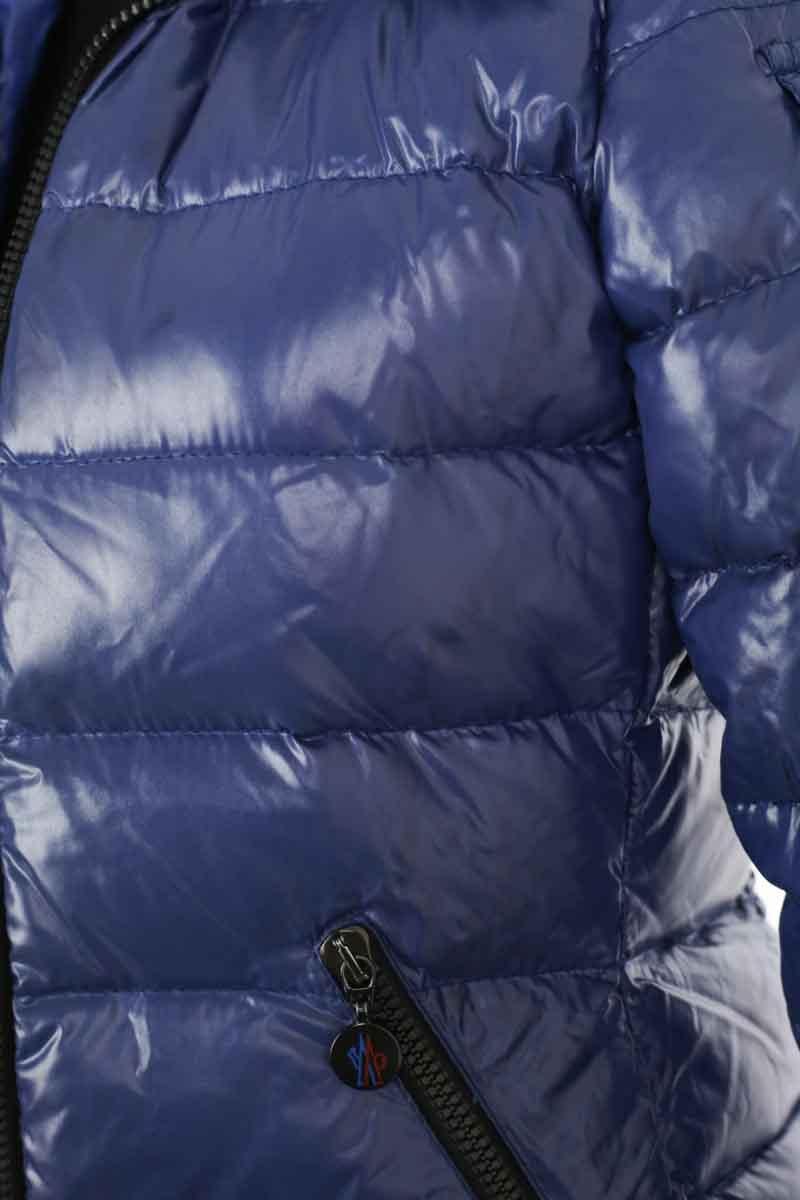 Lightweight quilted padded jacket with high neck MONCLER - Seconde Main Blue