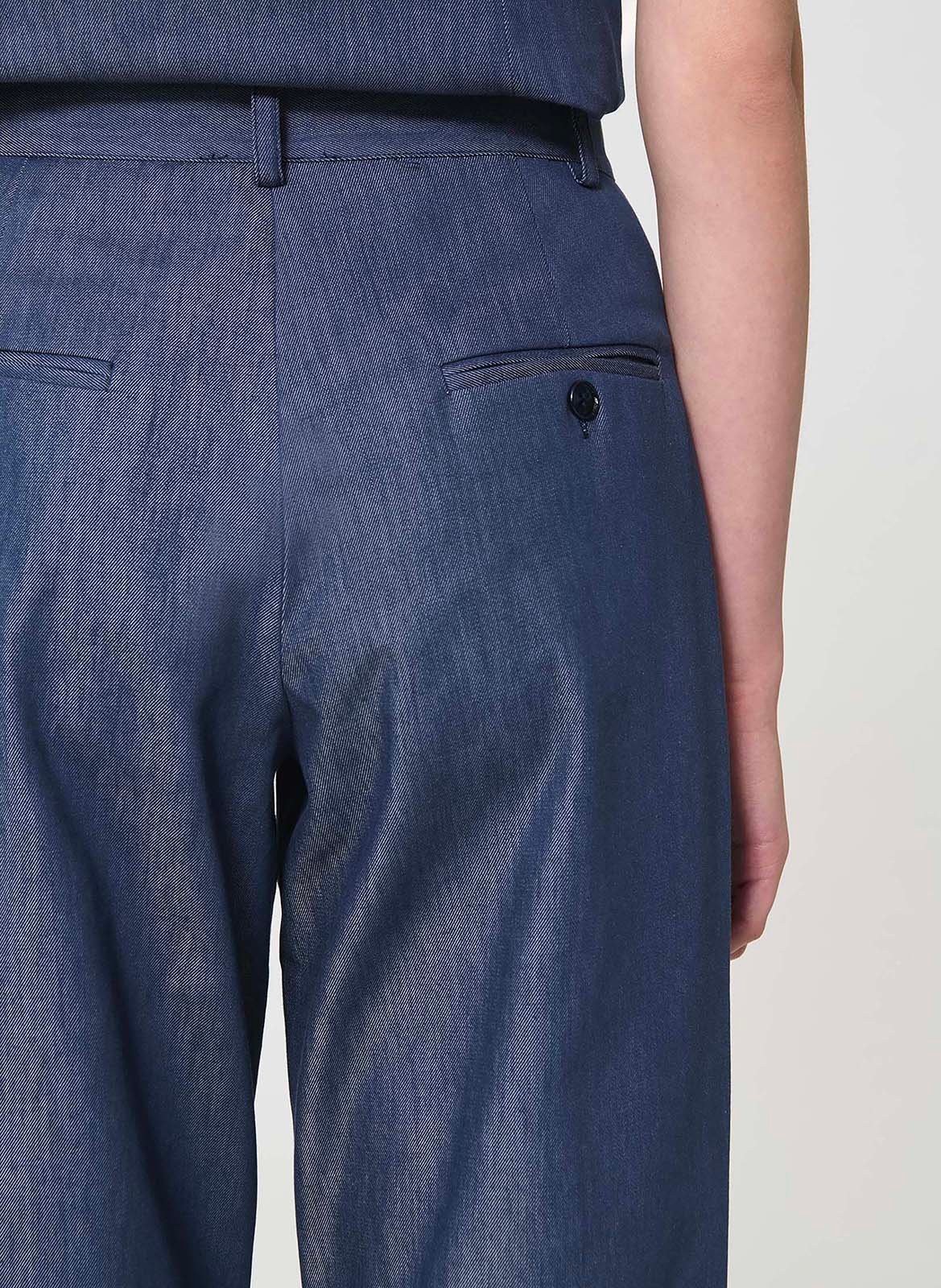 Pantalon de tailleur en denim TARA JARMON Bleu
