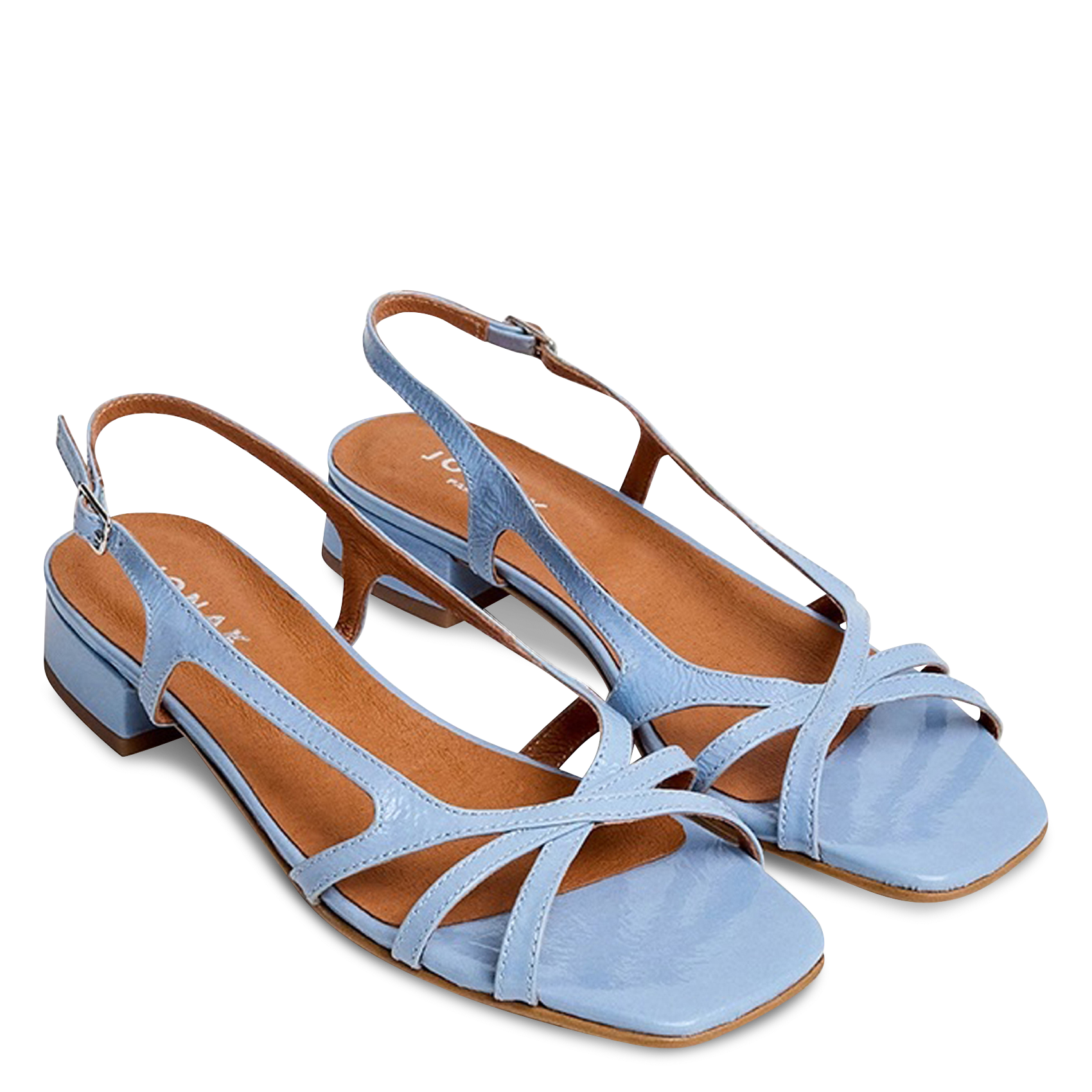 Sandales hautes en cuir JONAK Bleu