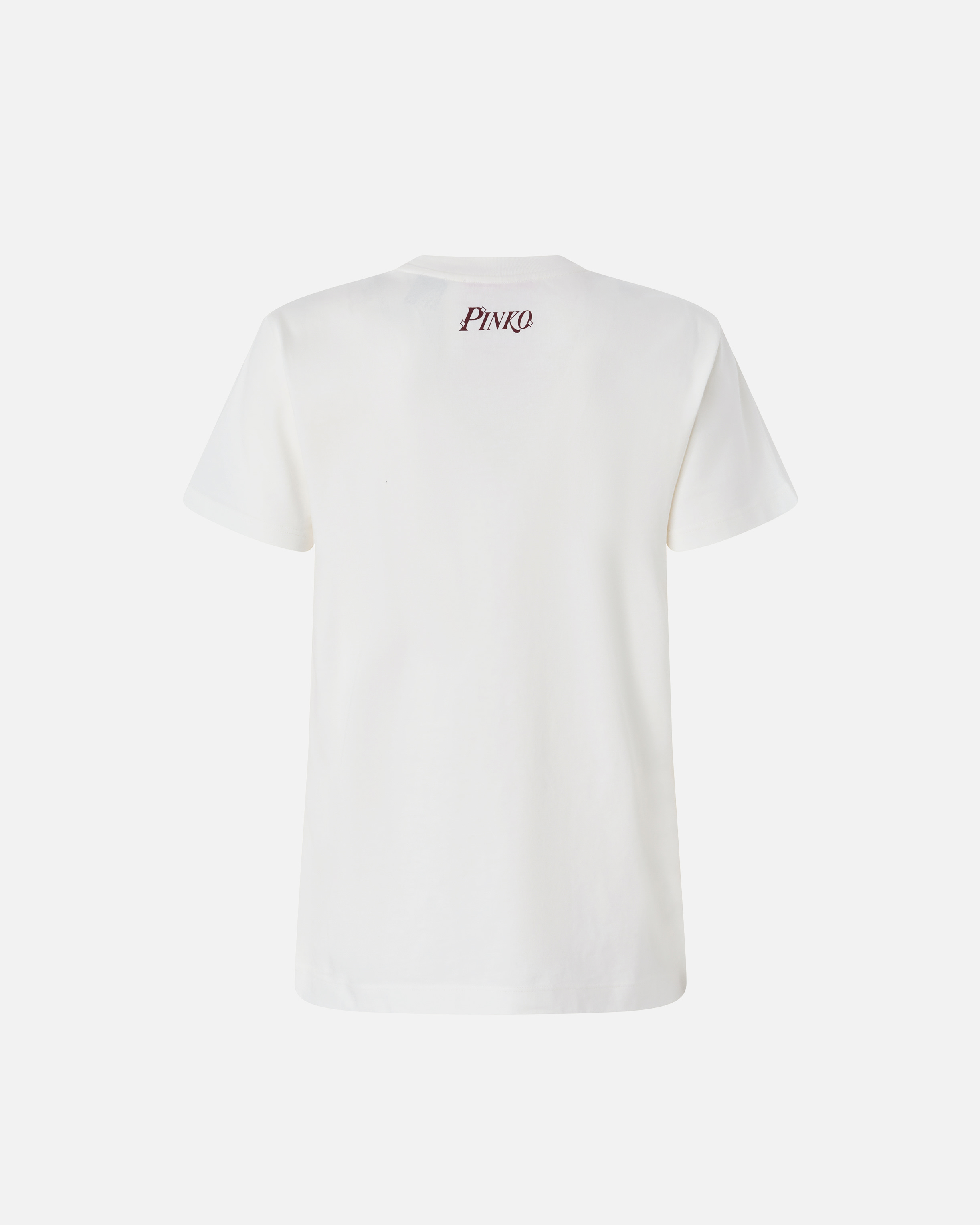 T-shirt with disco star print by Pinko. PINKO White