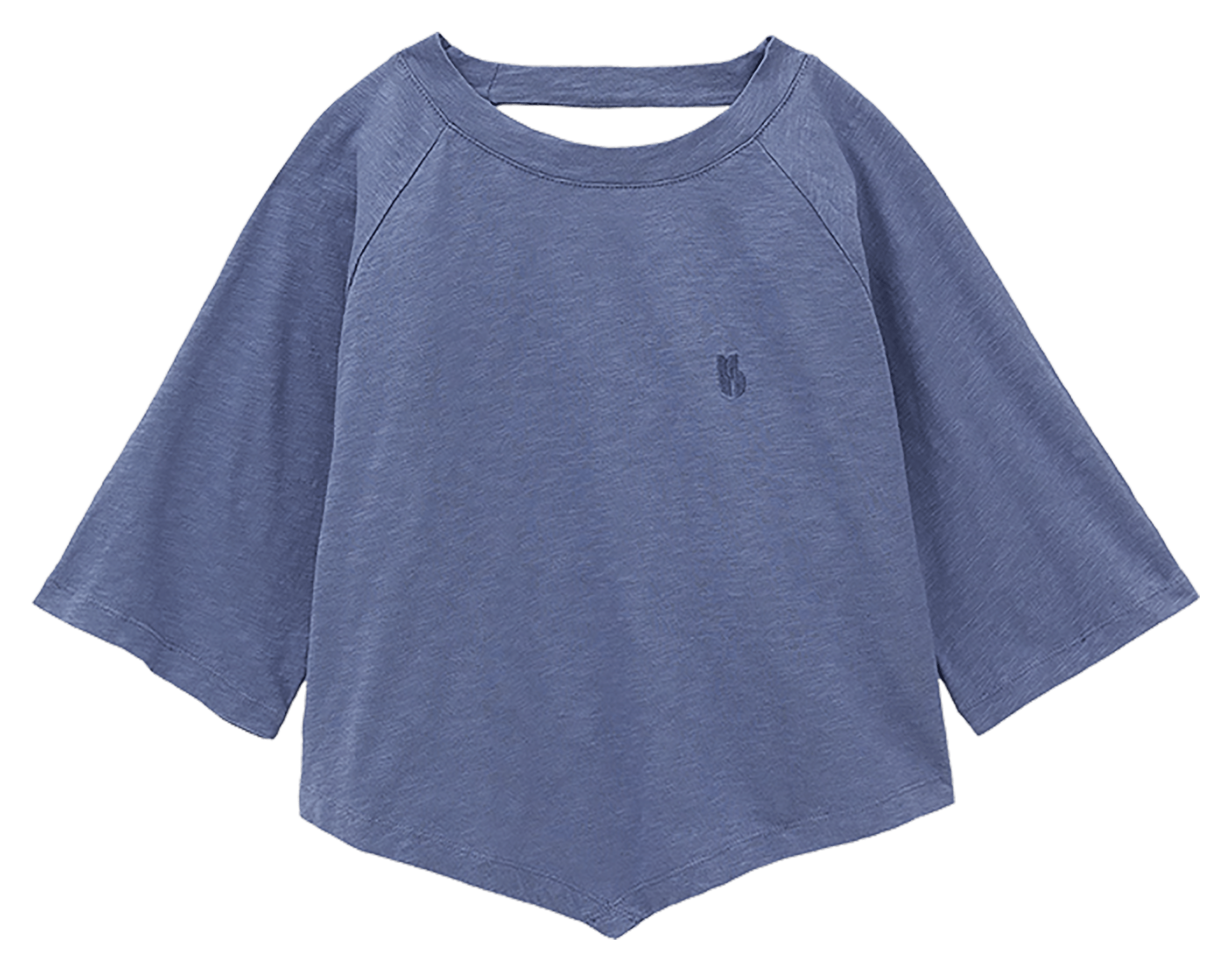 Tee-shirt col rond en coton BA&SH Bleu