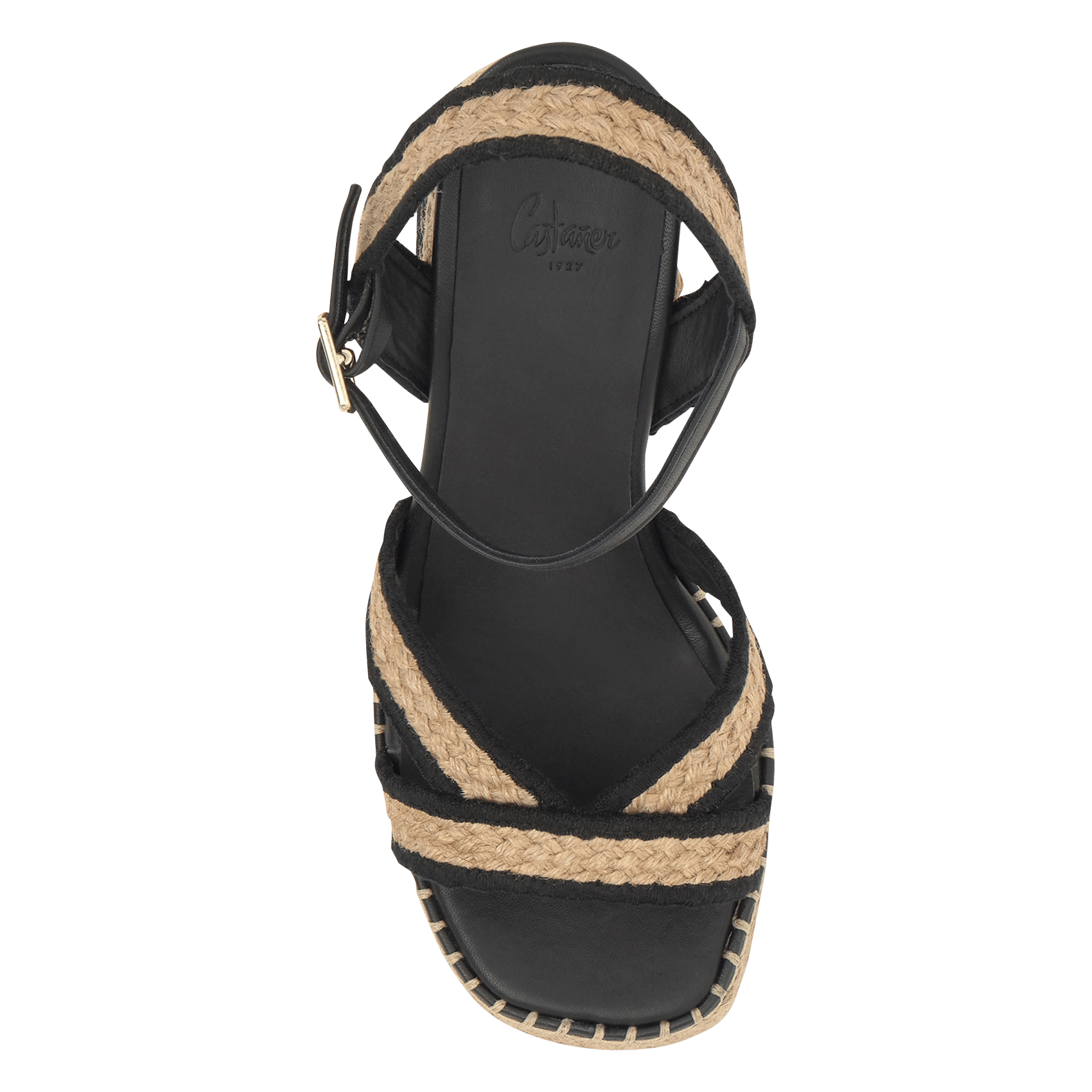 High sandals in braided jute CASTANER Multicolored