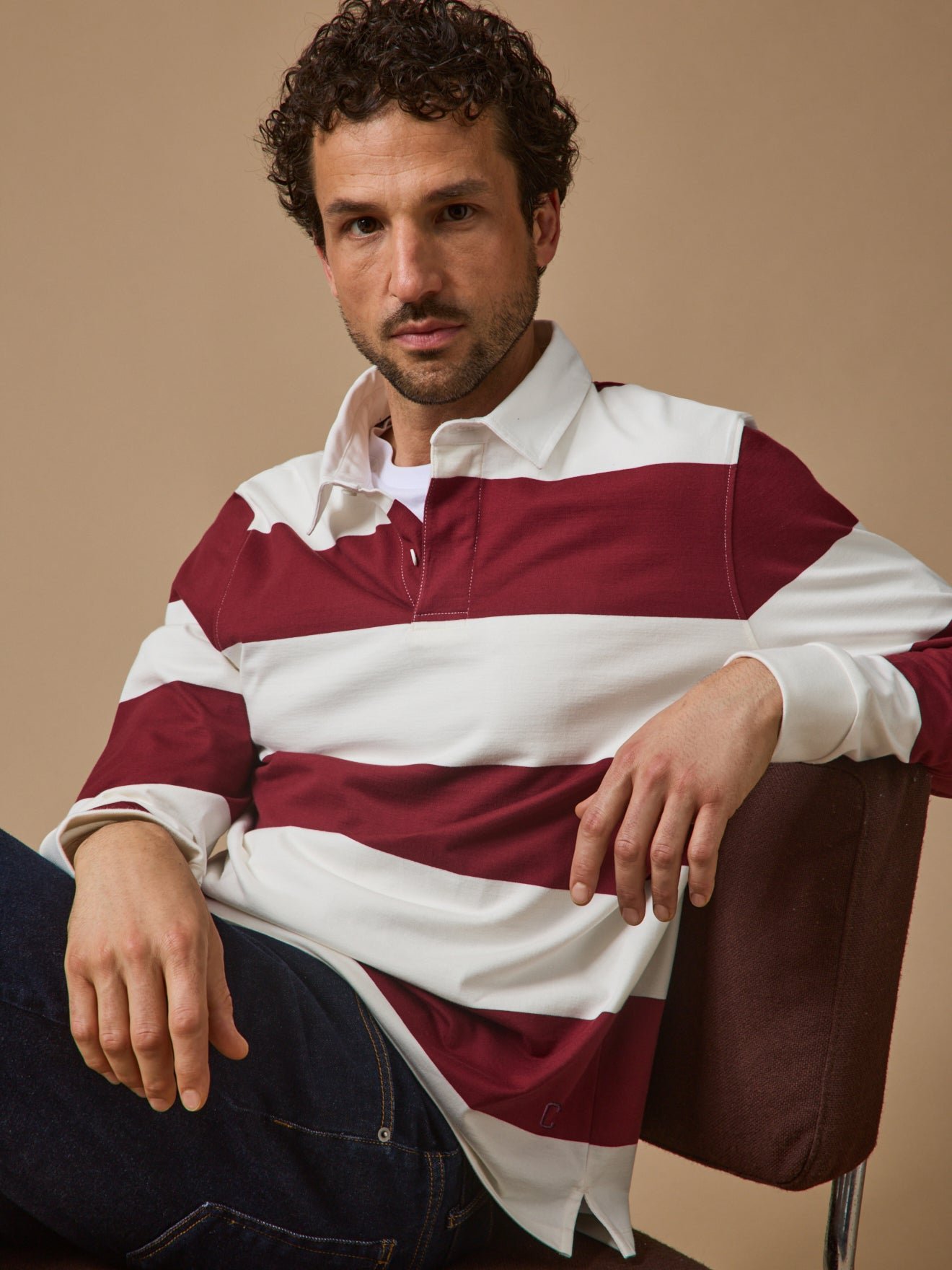 Organic cotton striped polo CYRILLUS