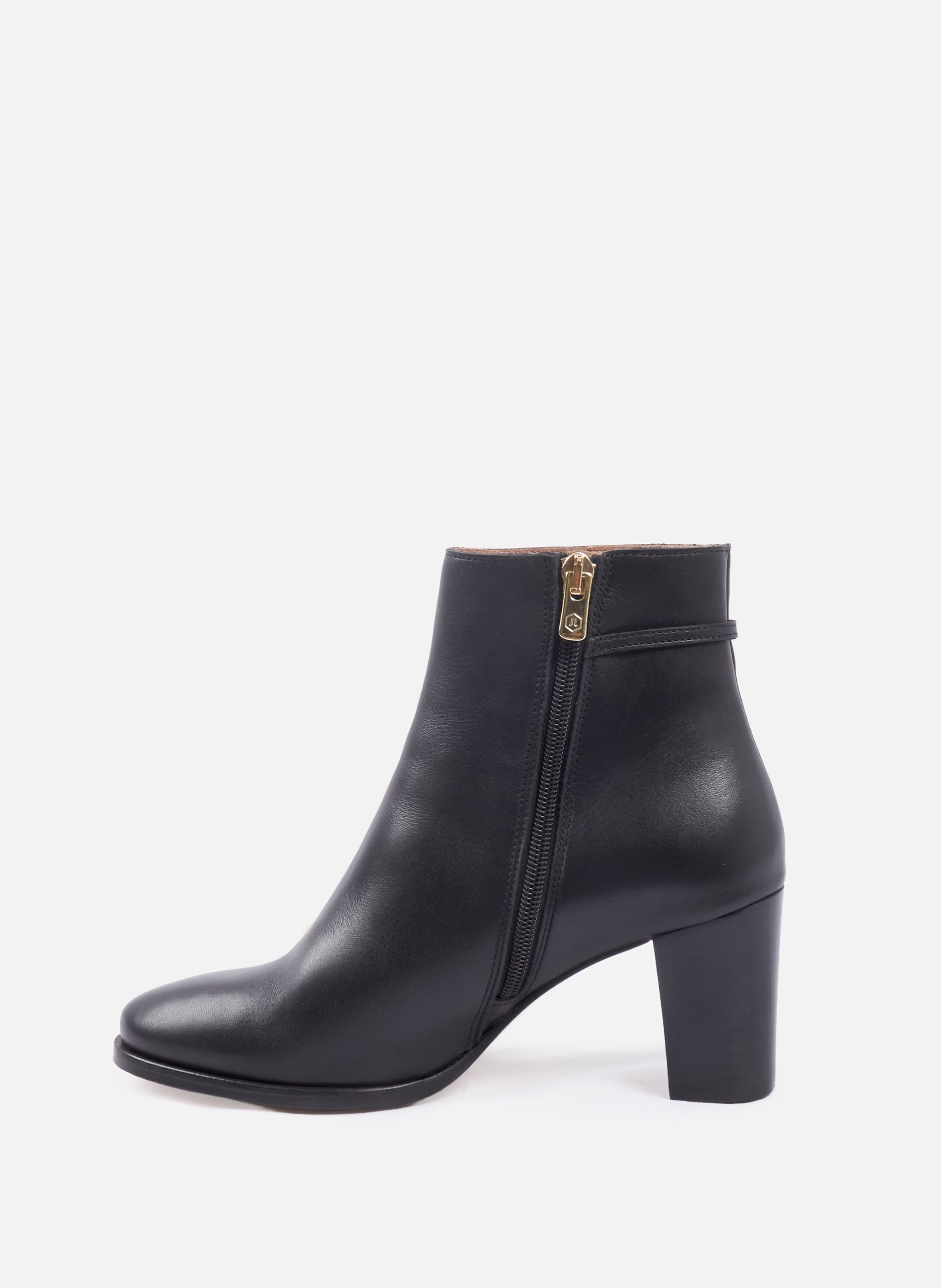 Bottines bijoux talon zélie cuir JULES & JENN Black