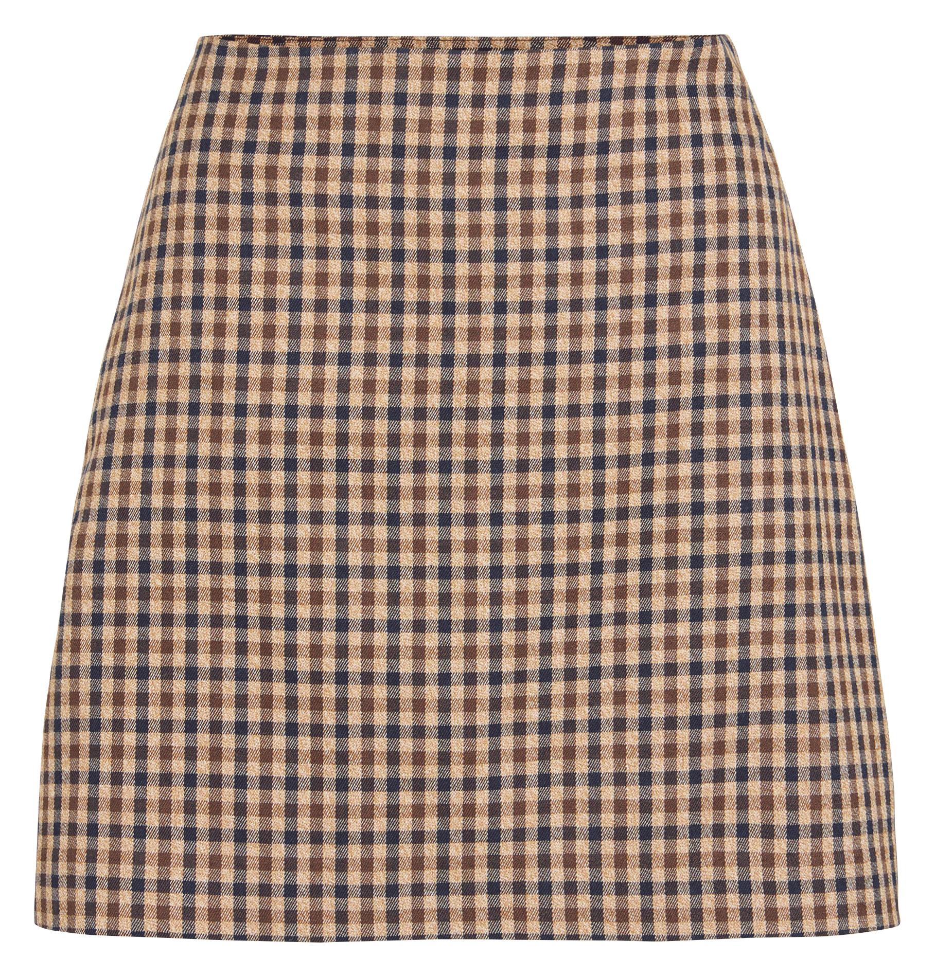 Short checked skirt VILA Brown