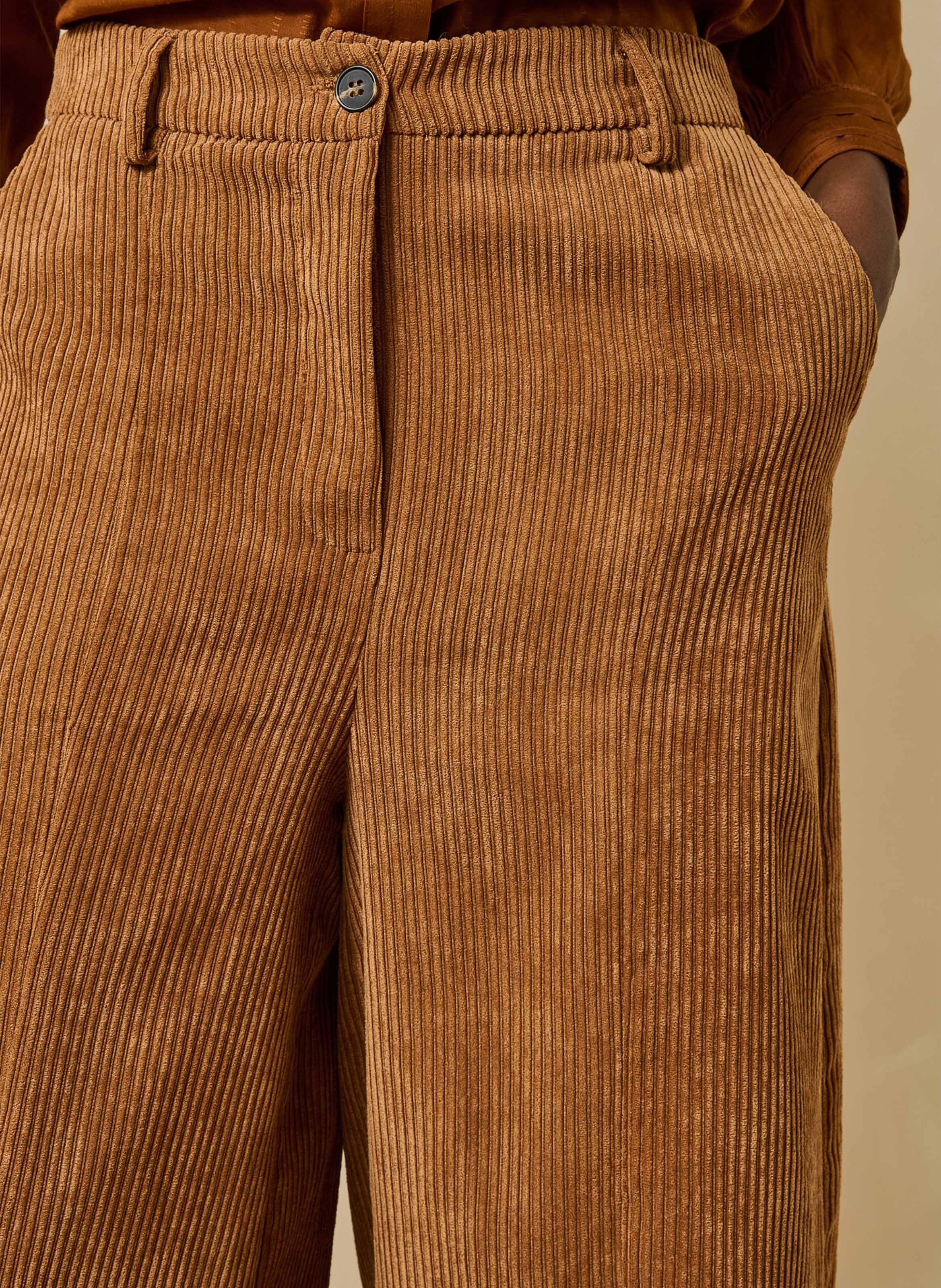 Lange corduroy bermuda LA FEE MARABOUTEE Bruin
