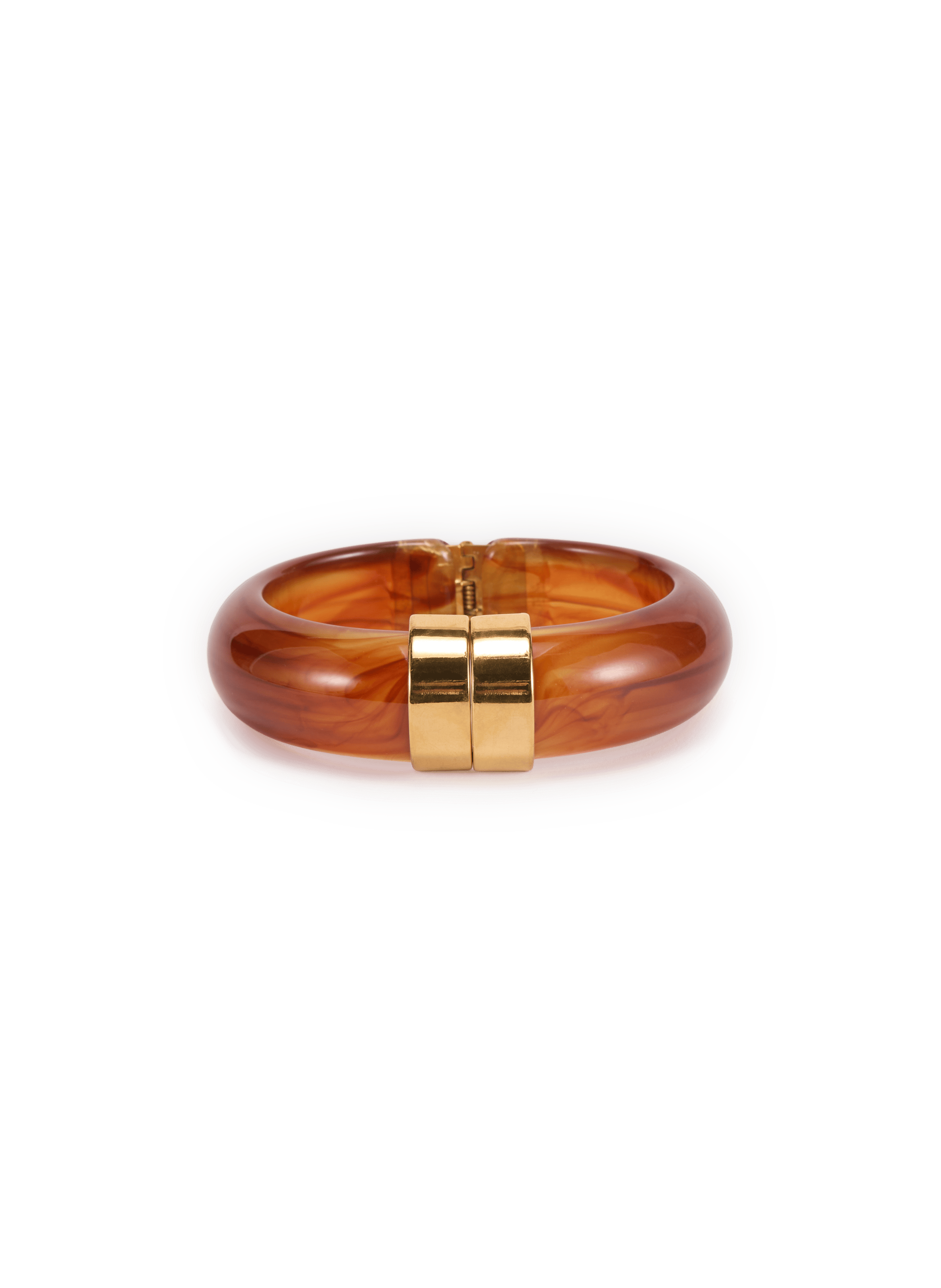 Openable resin bangle AU PRINTEMPS PARIS Brown