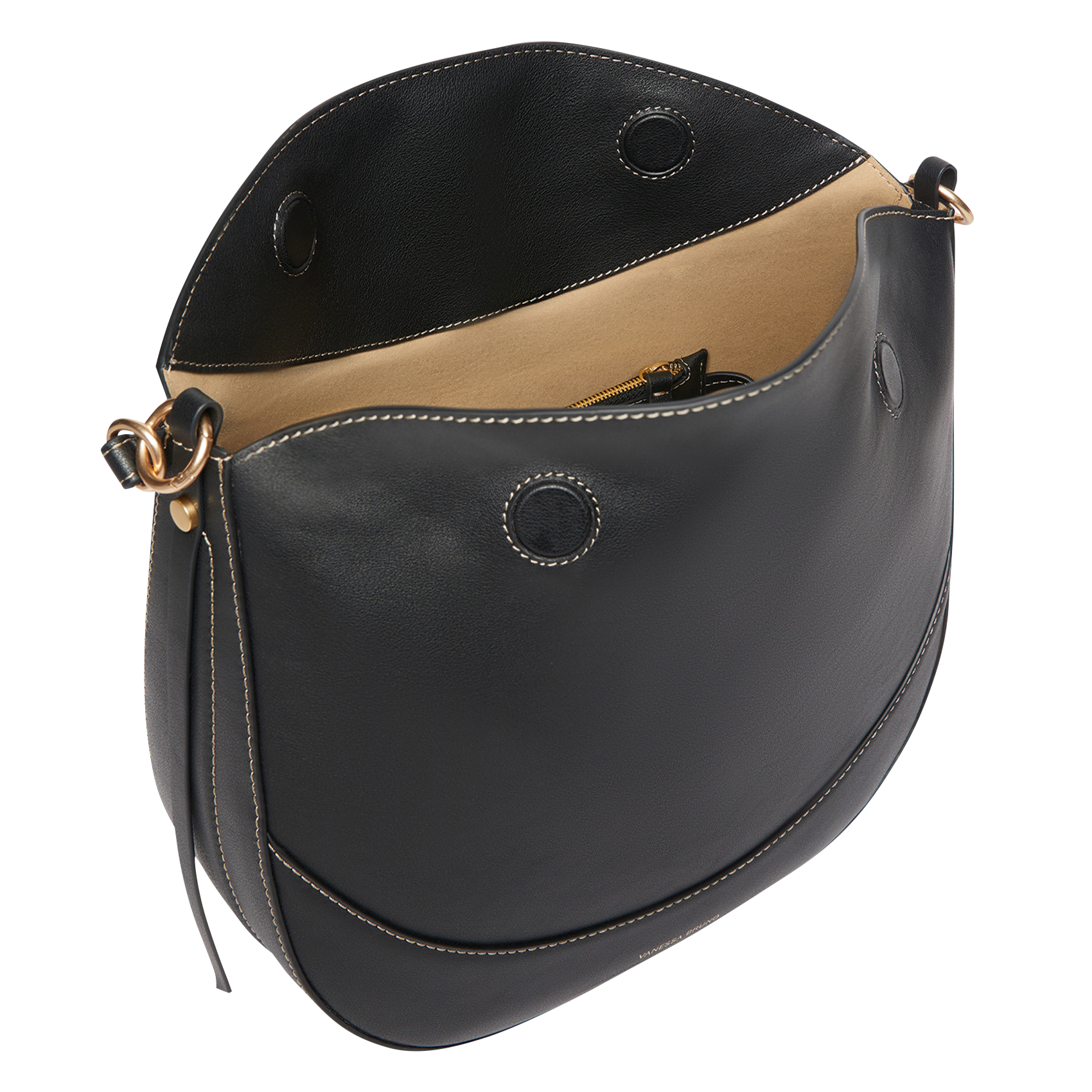 Sac épaule en cuir VANESSA BRUNO Noir