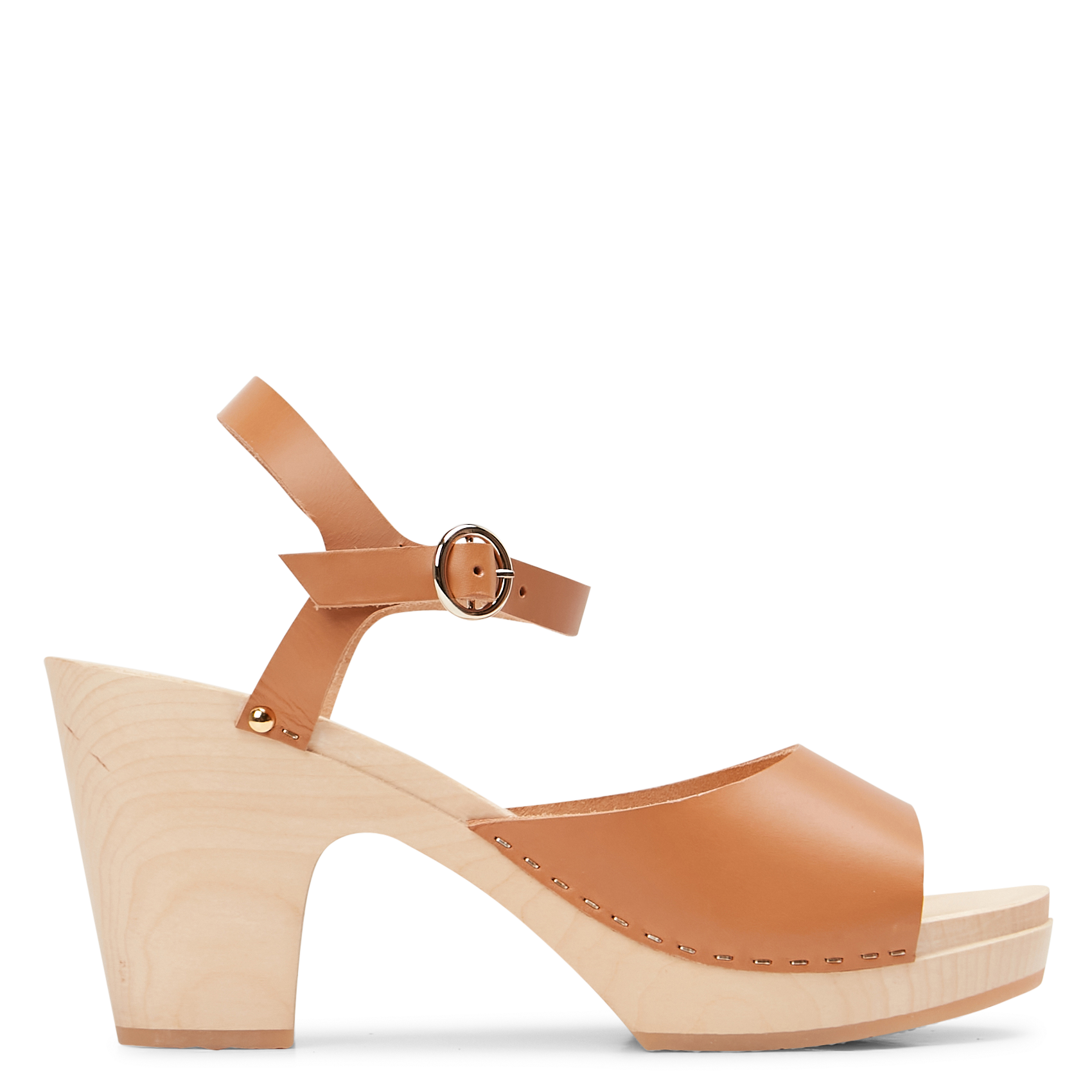 Sabots à talon en cuir  SABOTS YOUYOU Marron