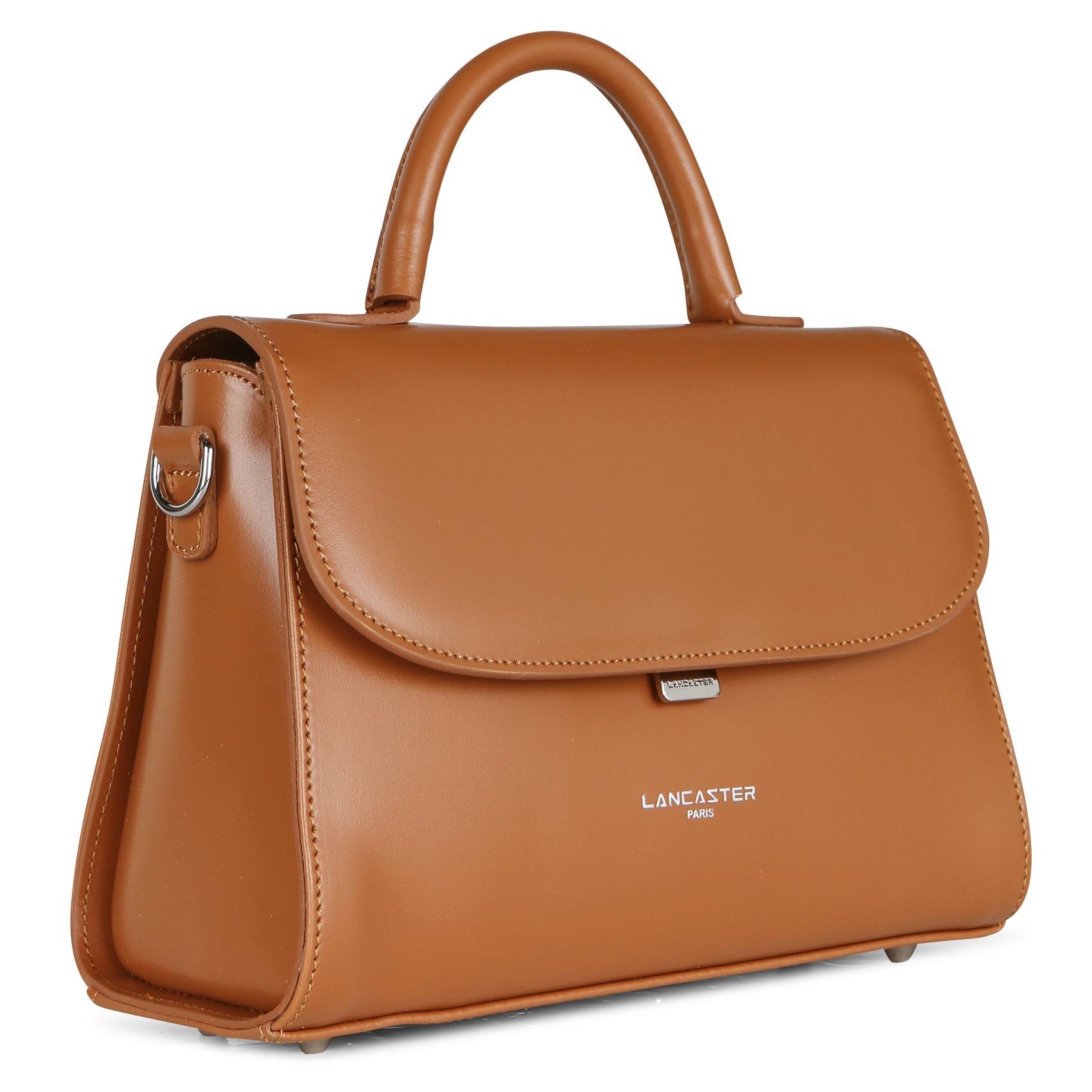 Umhängetasche aus glattem Leder Braun