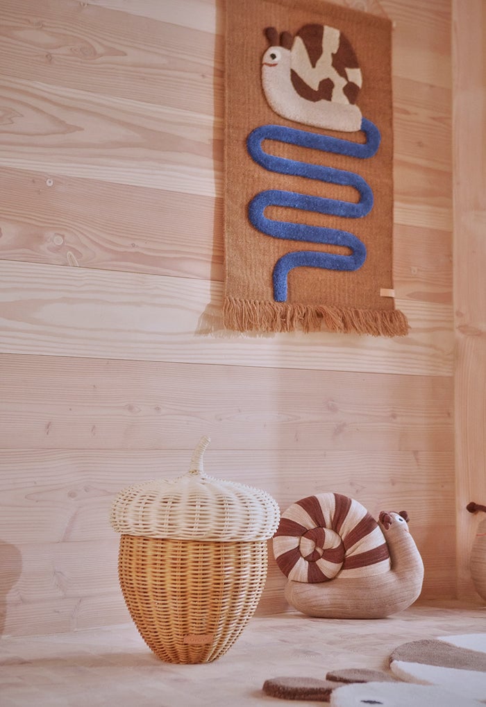 Wool wall tapestry OYOY LIVING DESIGN Brown