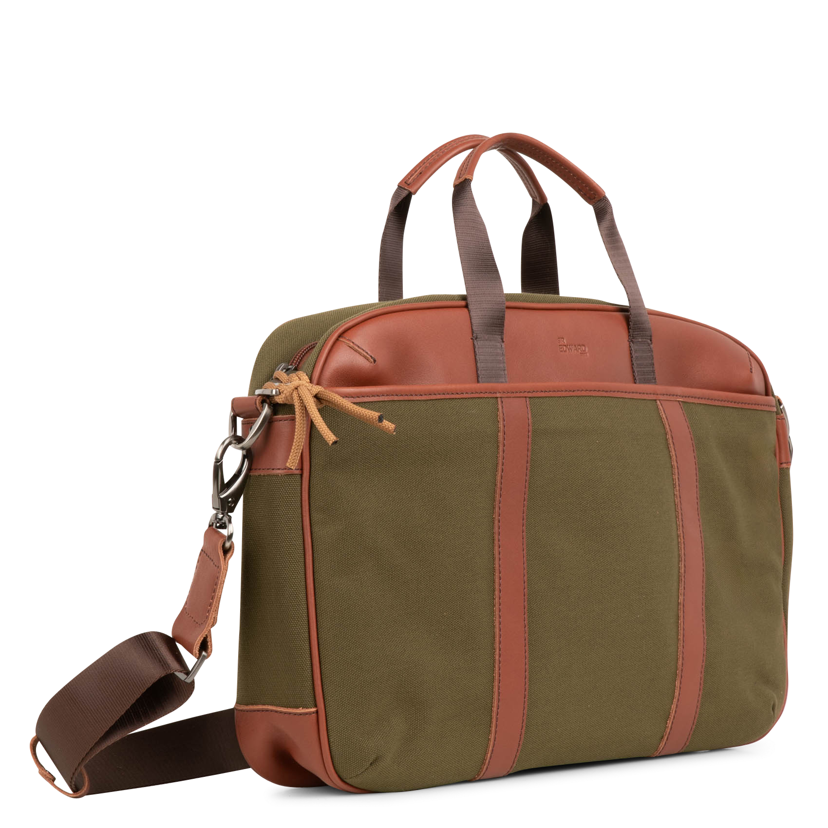 Dokumententasche in zweifarbigem Leder-Look SIR EDWARD Khaki