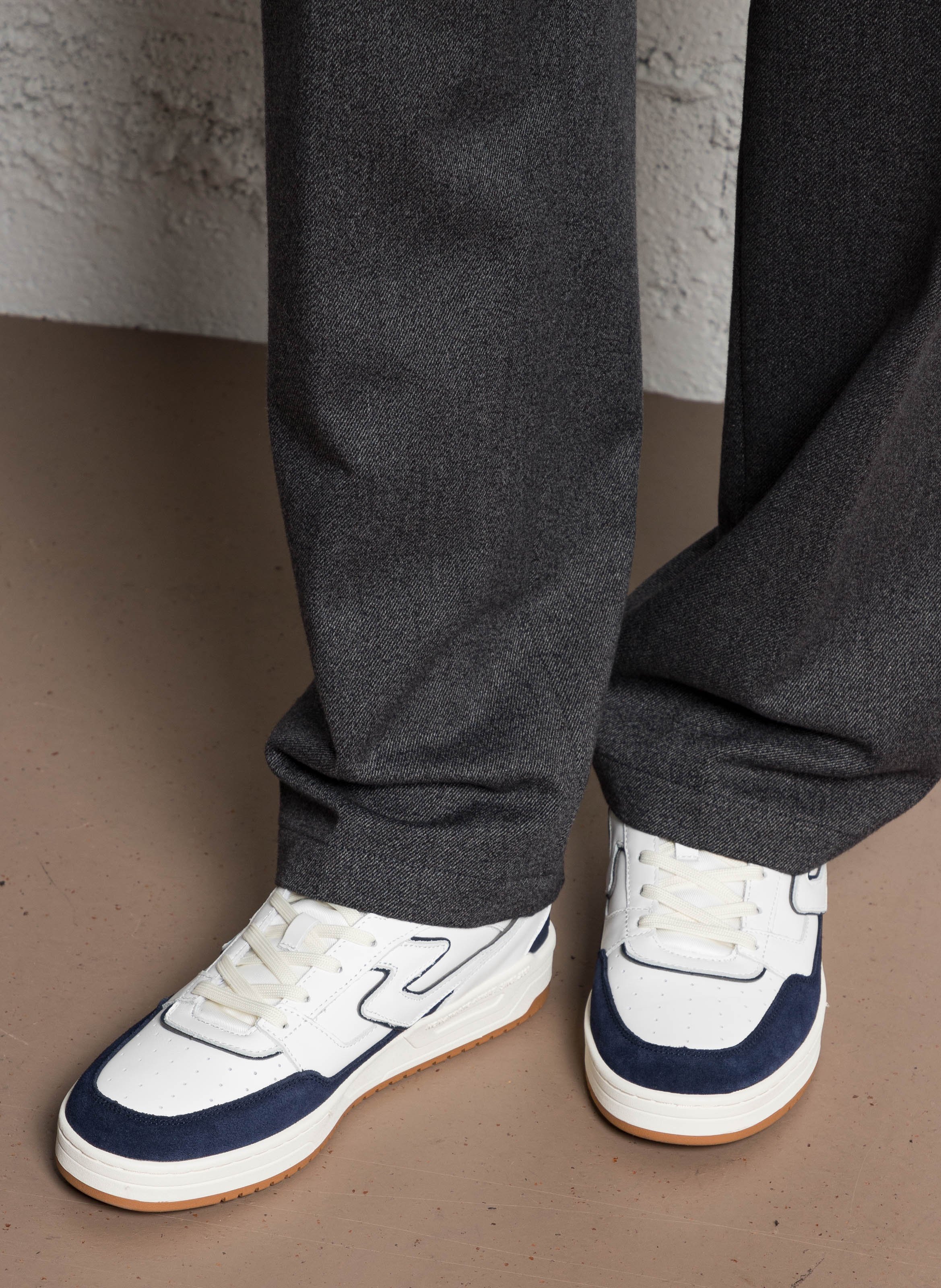 Baskets basses en cuir SCHMOOVE Multicolore