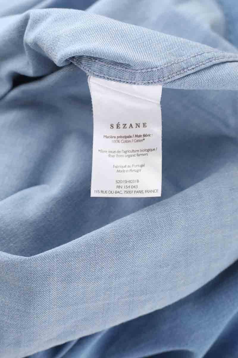 Cotton shirt SEZANE - Seconde main Blue