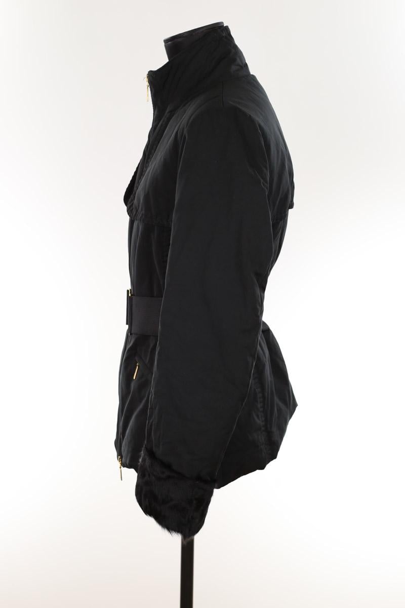 Lightweight quilted padded jacket with high neck MONCLER - Seconde Main Black