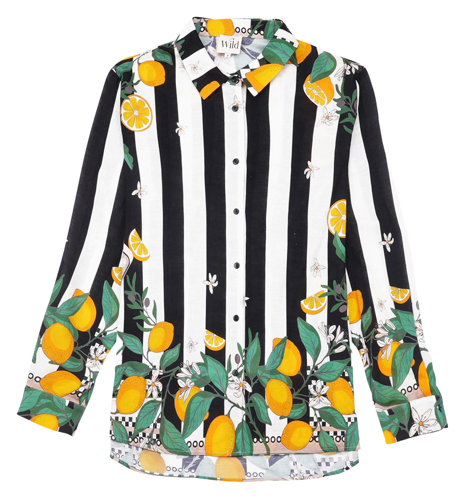 Chemise col classique WILD Black