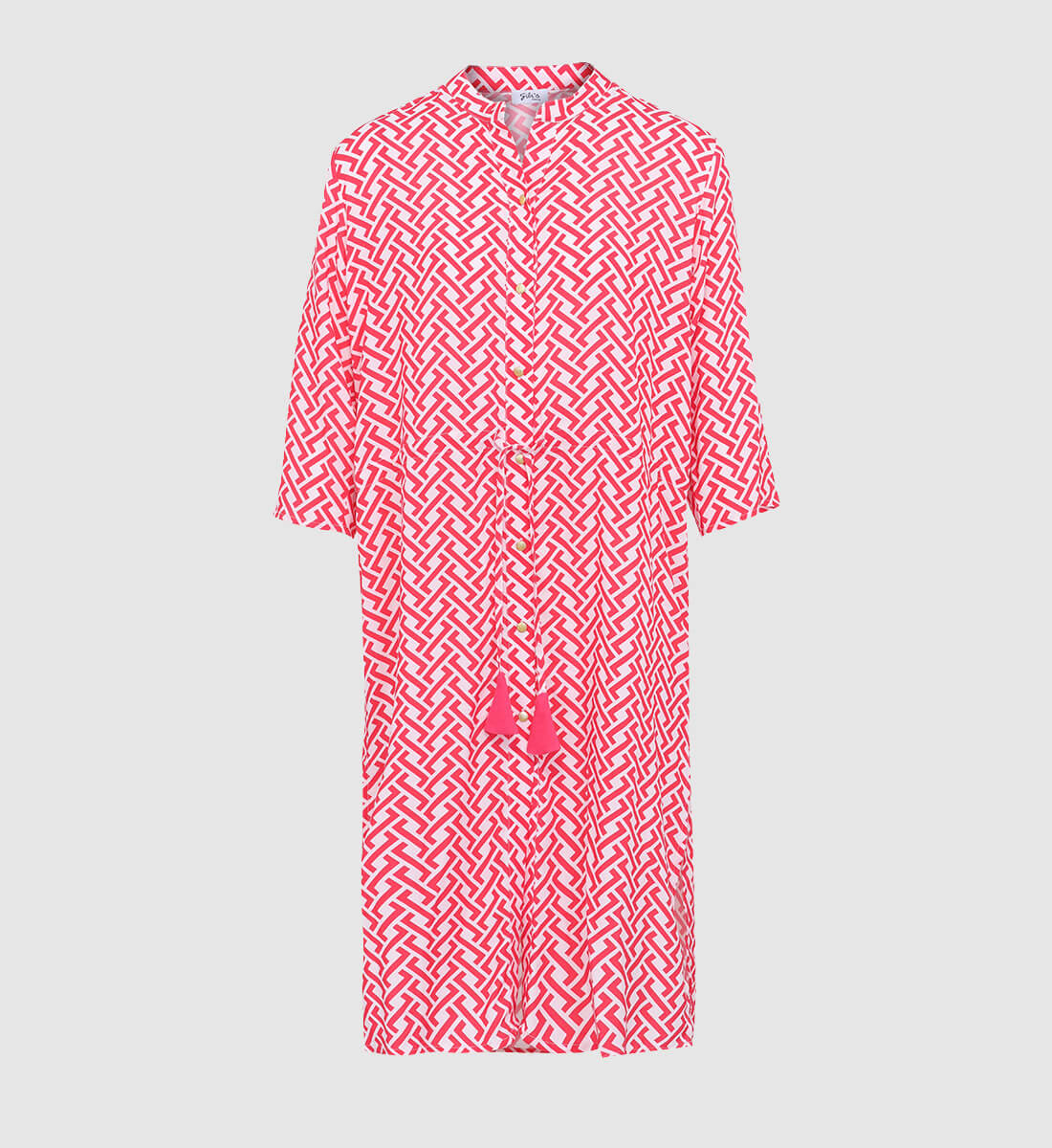 Buttoned beach dress summer break GILI'S Pink