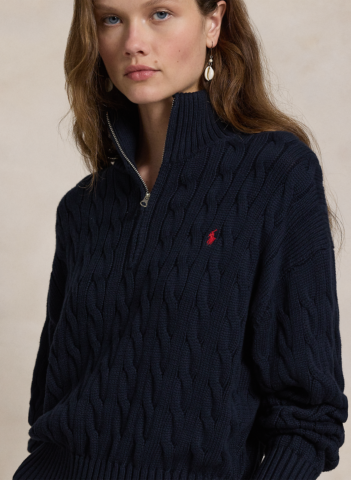 Straight cotton sweater POLO RALPH LAUREN Blue
