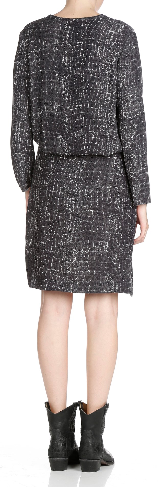 Numéro crepe dress  SWILDENS Grey