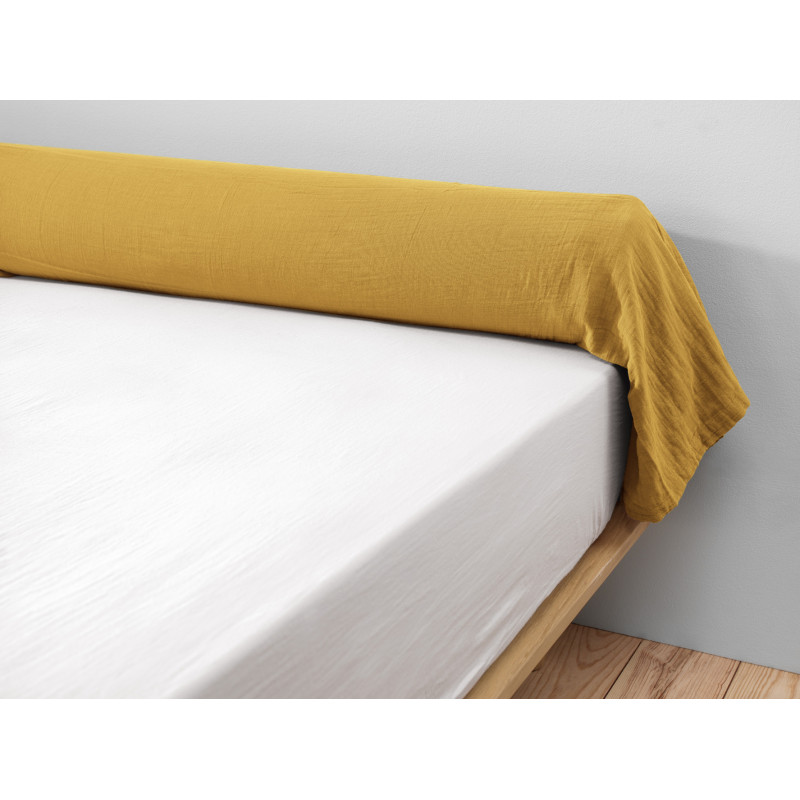 100% Pure Cotton Bolster Pillowcase  Safran