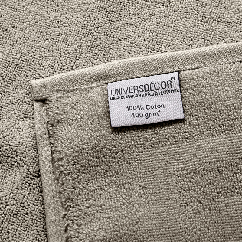 100% combed cotton bath towel COTON PUR Beige