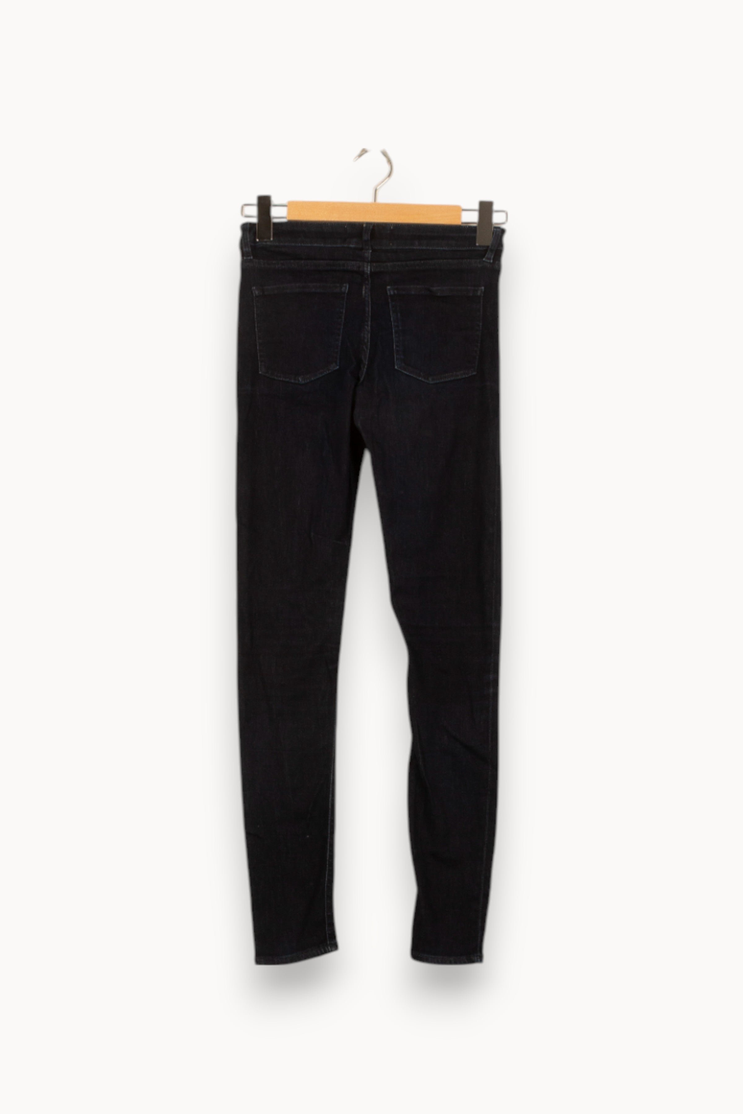 Cropped slim jeans with studs ACNE STUDIOS - Seconde Main Blue