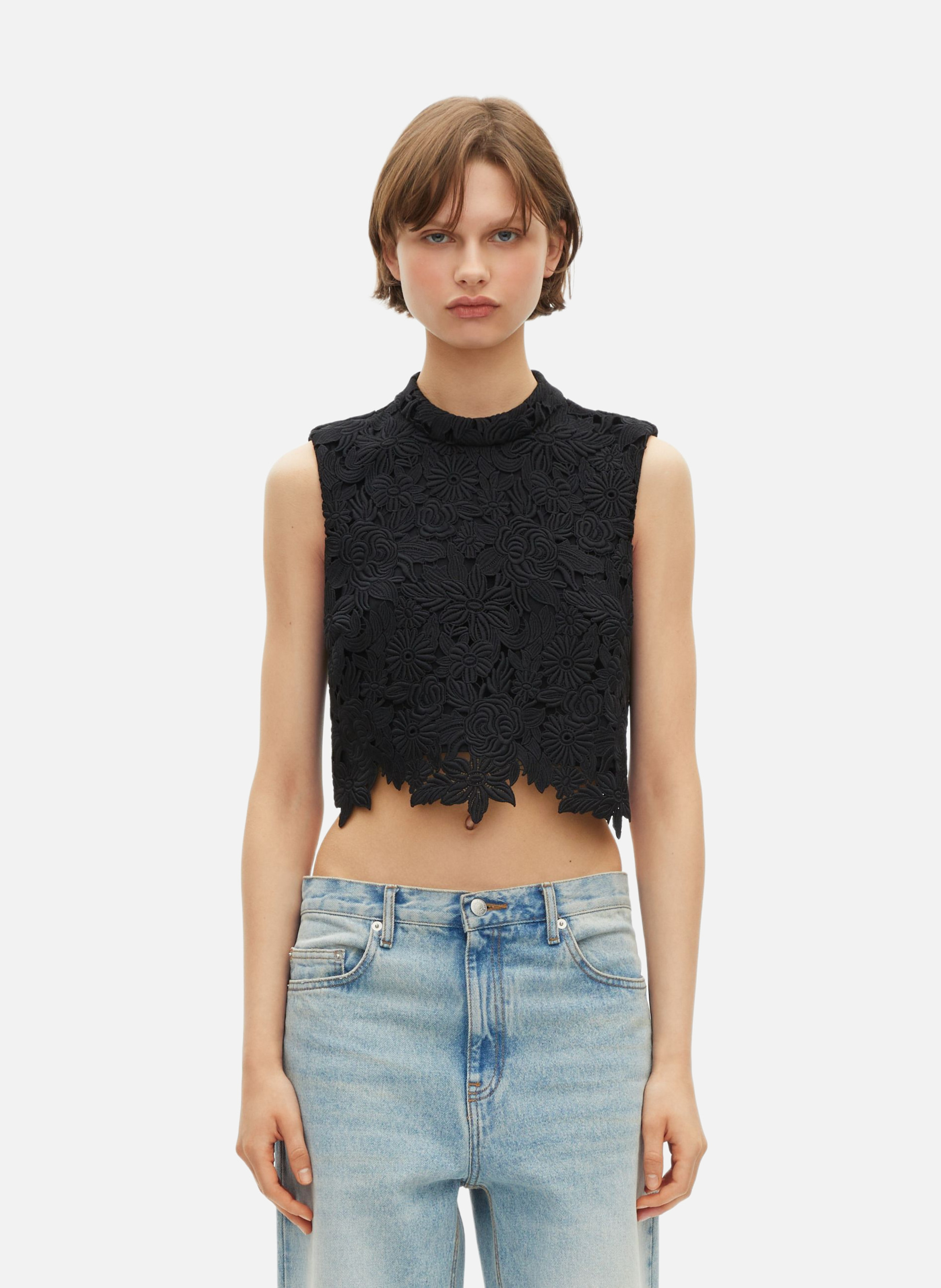 Top in floral lace THE KOOPLES