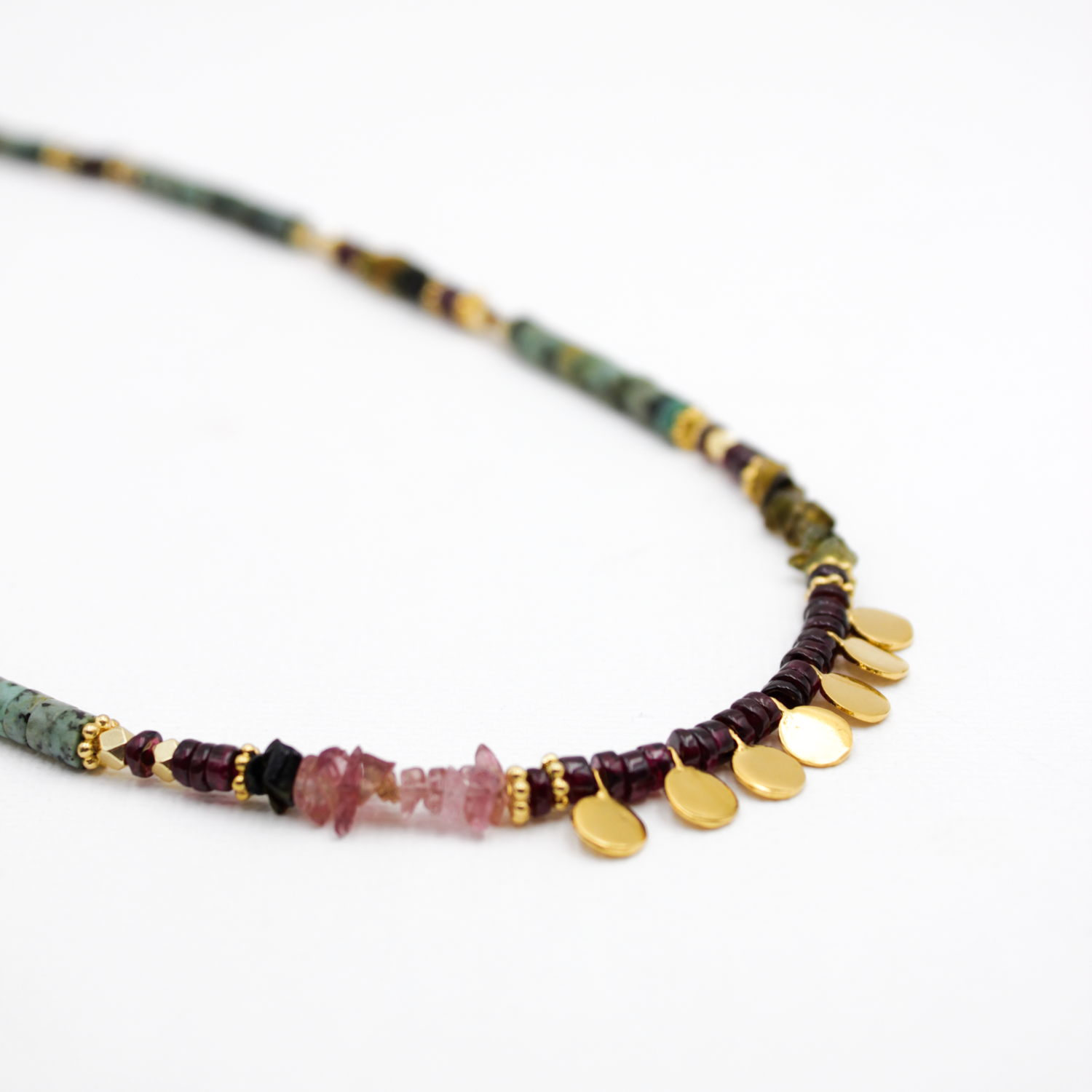 Collier heishi long - charlotte L'ATELIER DES DAMES Doré